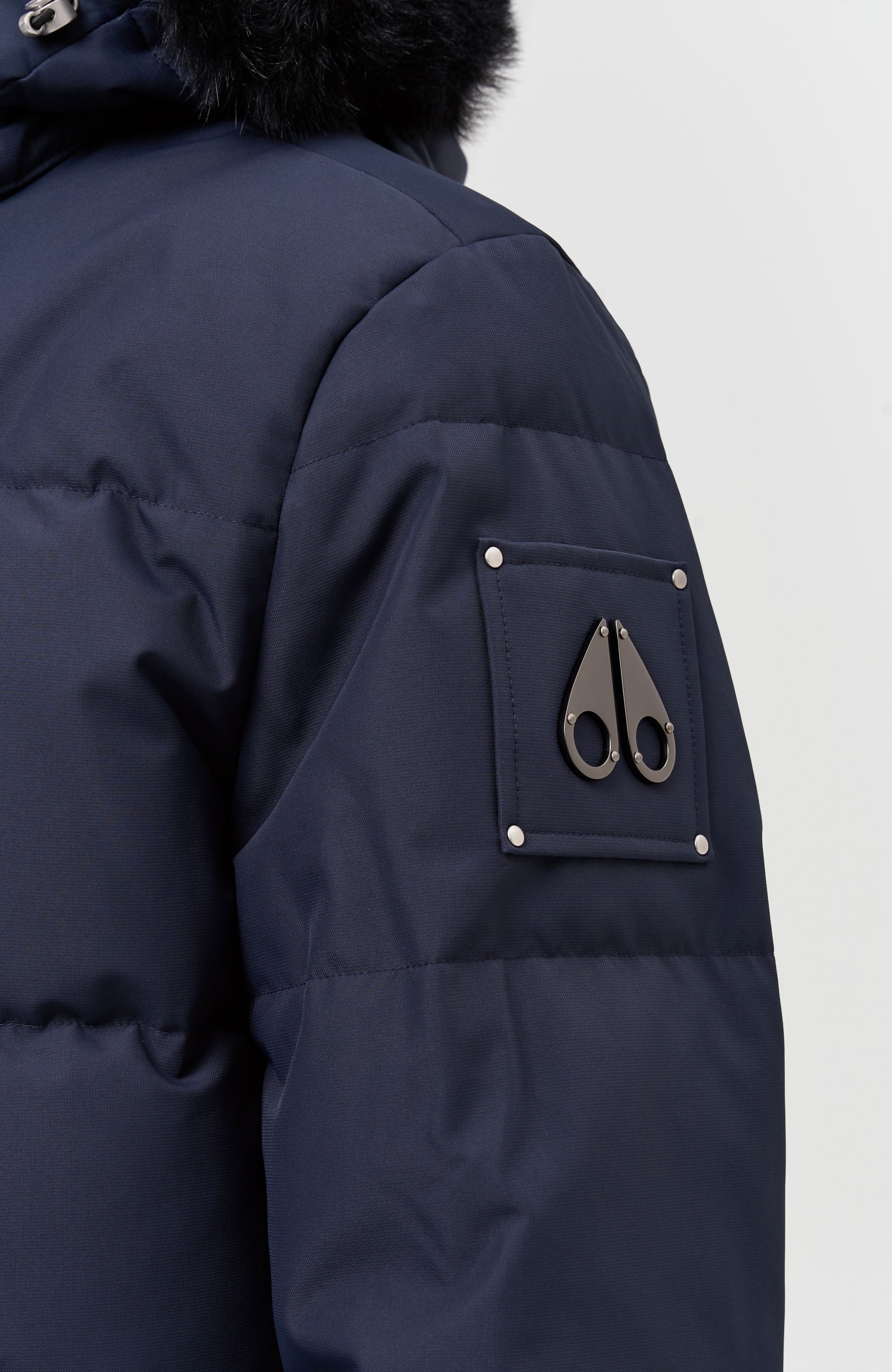 Moose knuckles Navy Puffer jacket cloud 3q image 9