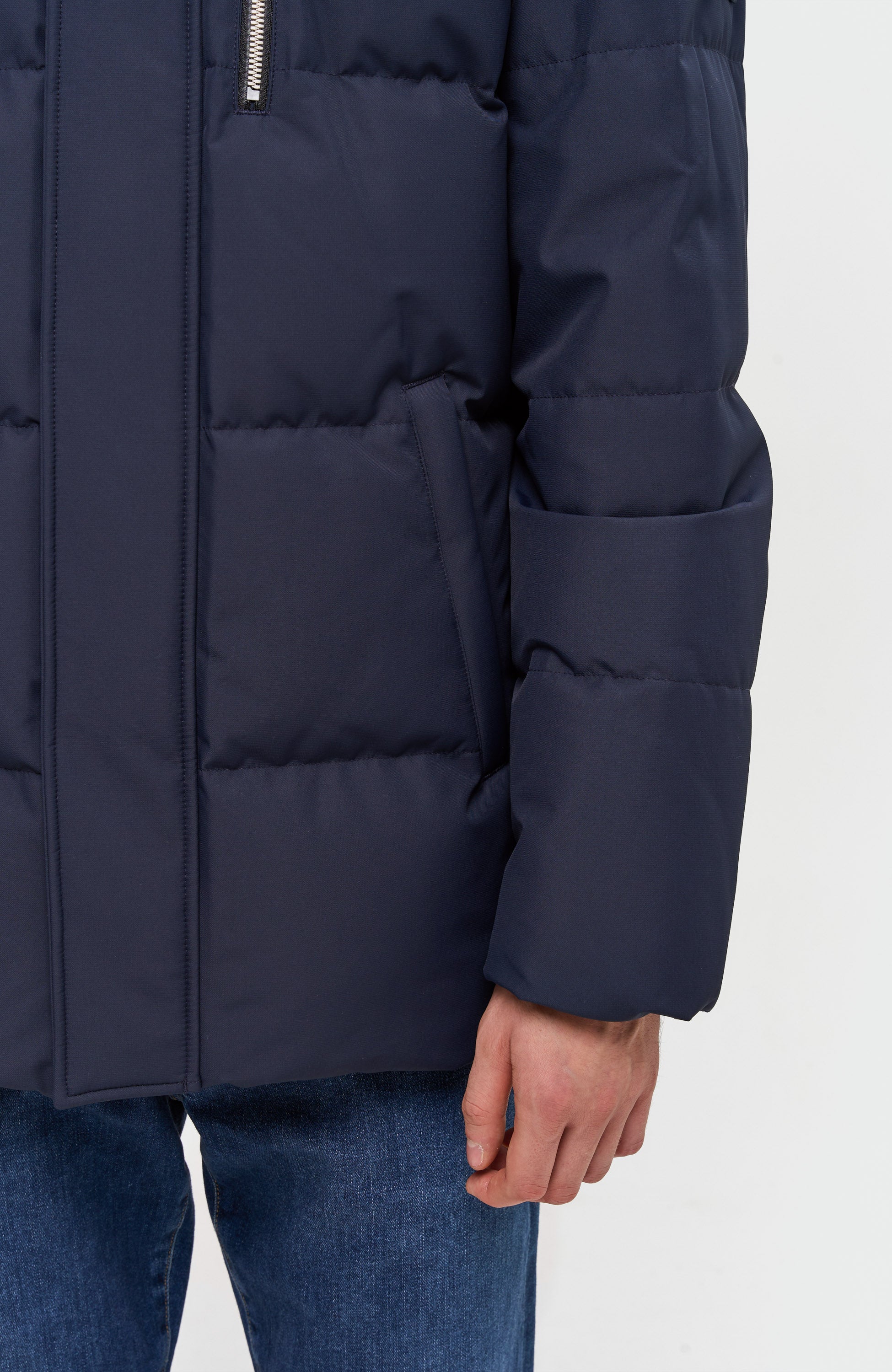Moose knuckles Navy Puffer jacket cloud 3q image 10