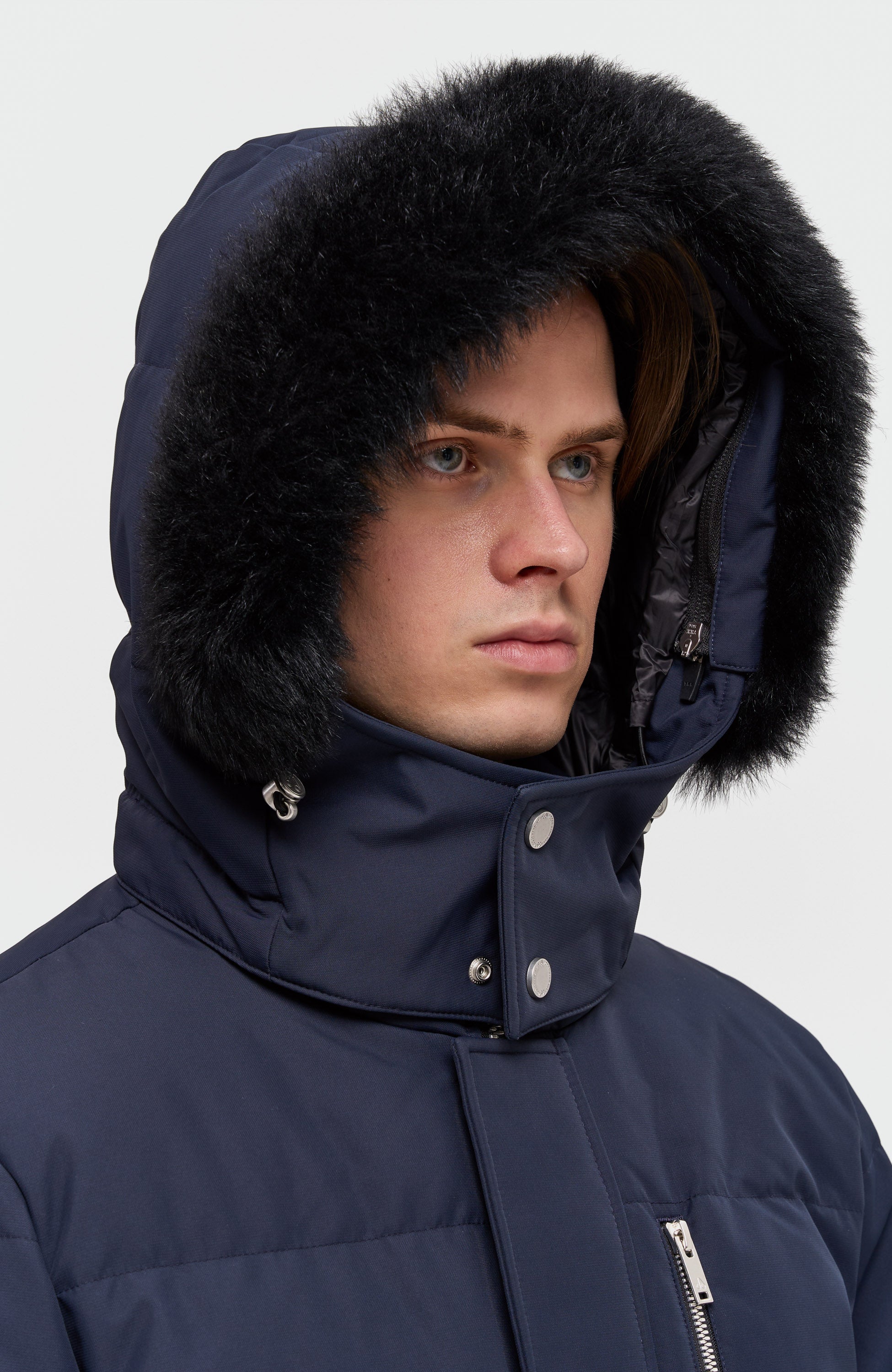 Moose knuckles Navy Puffer jacket cloud 3q image 7