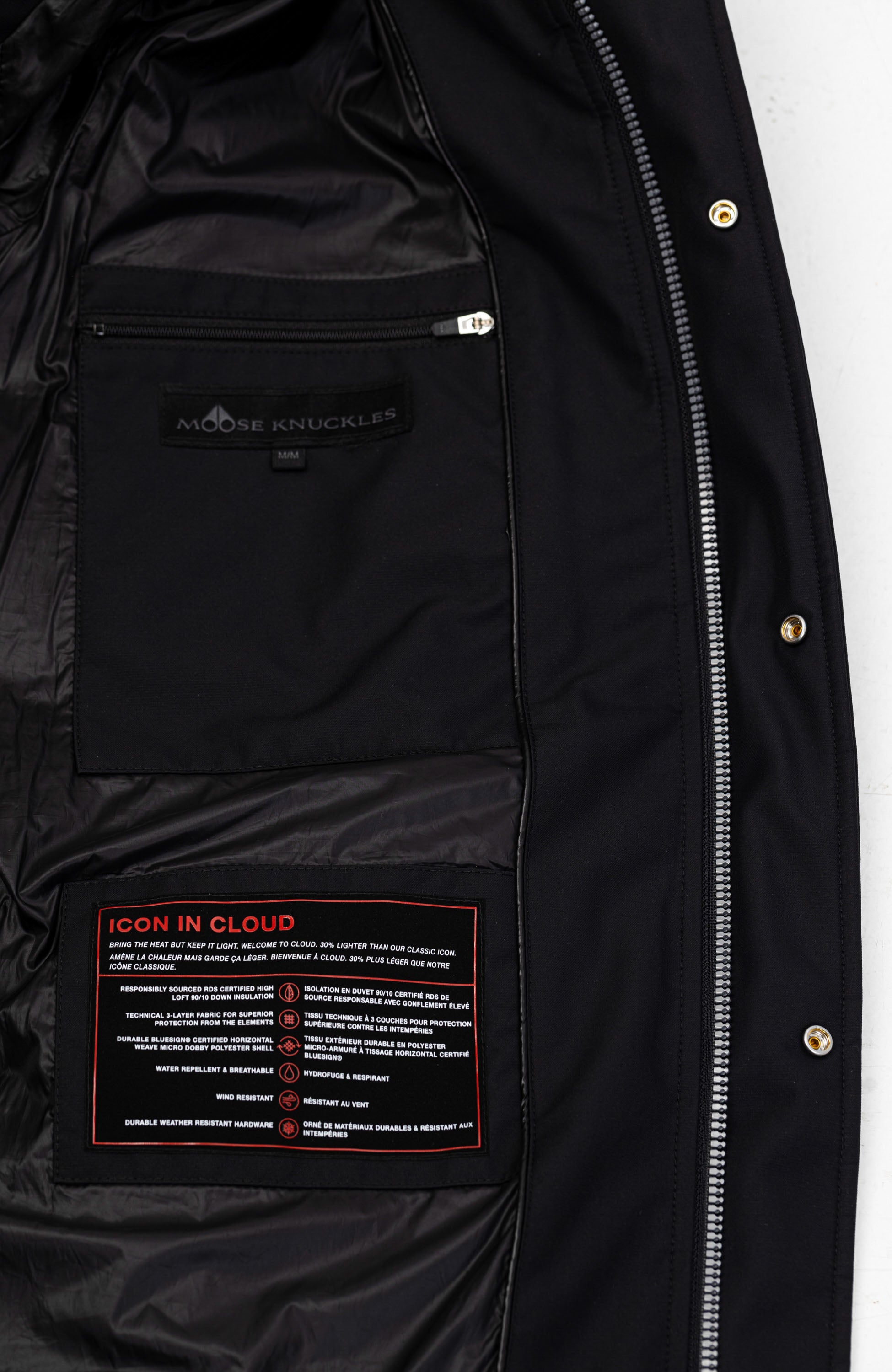 Moose knuckles Black Kapuutsiga udusuleparka cloud image 16