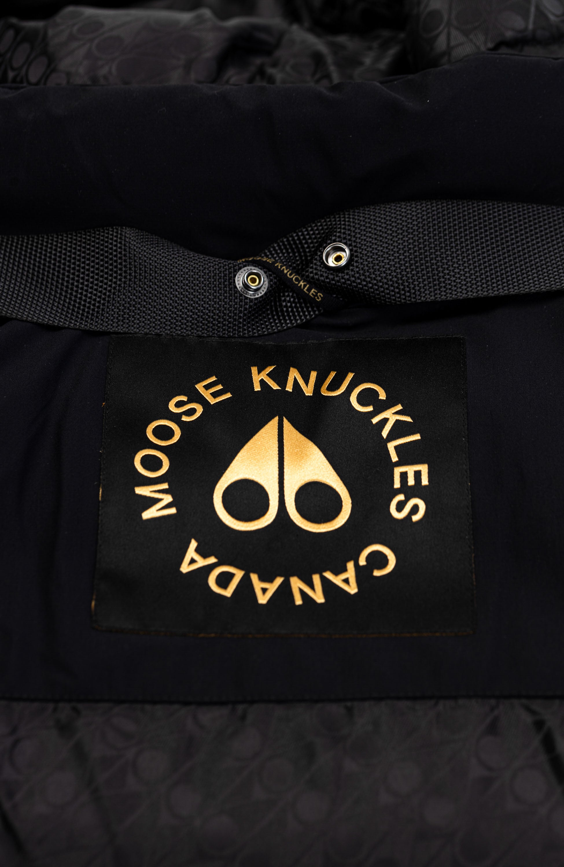 Moose knuckles Black Hooded bomber jacket stagg image 14