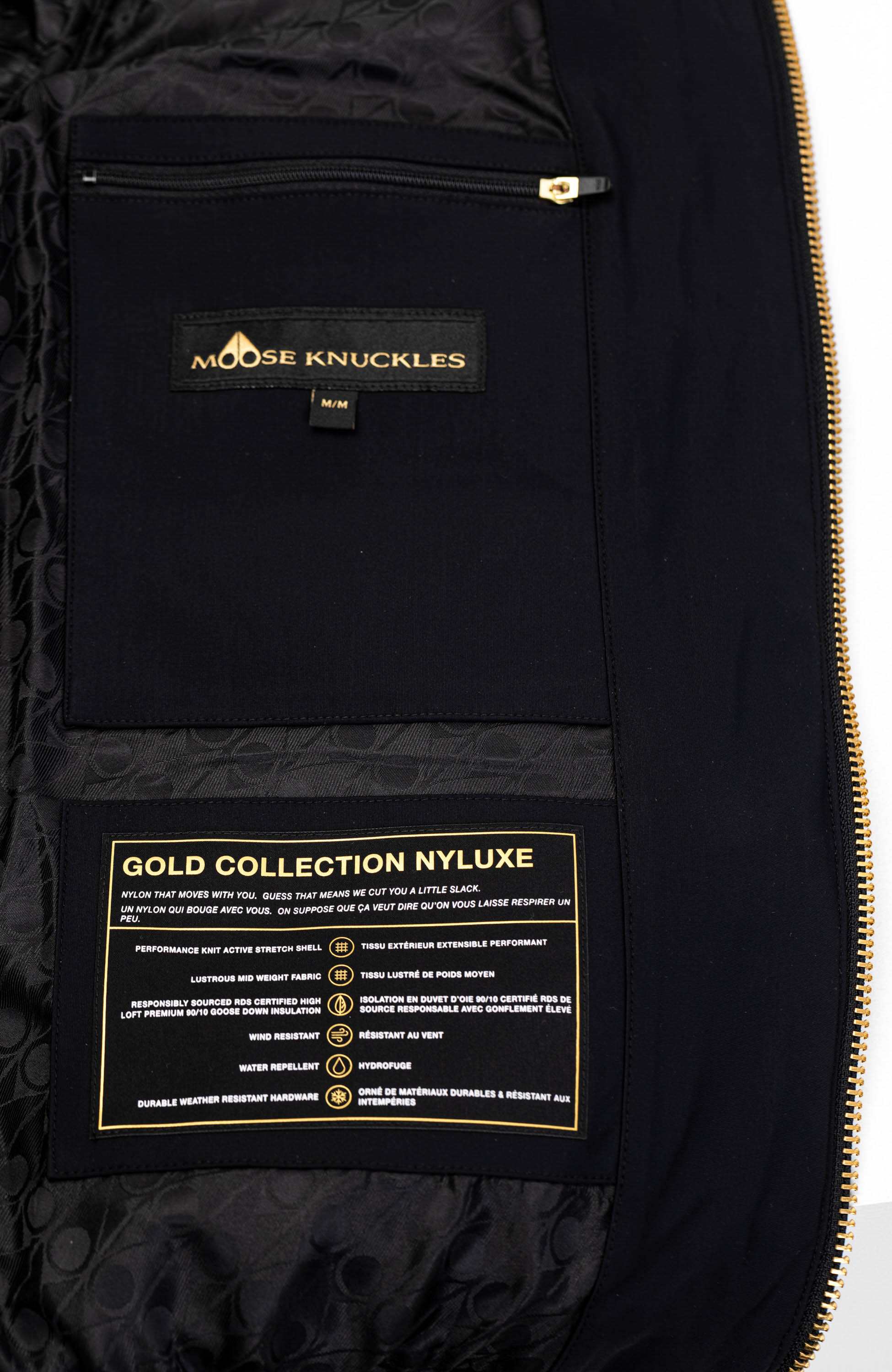 Moose knuckles Black Hooded bomber jacket stagg image 15