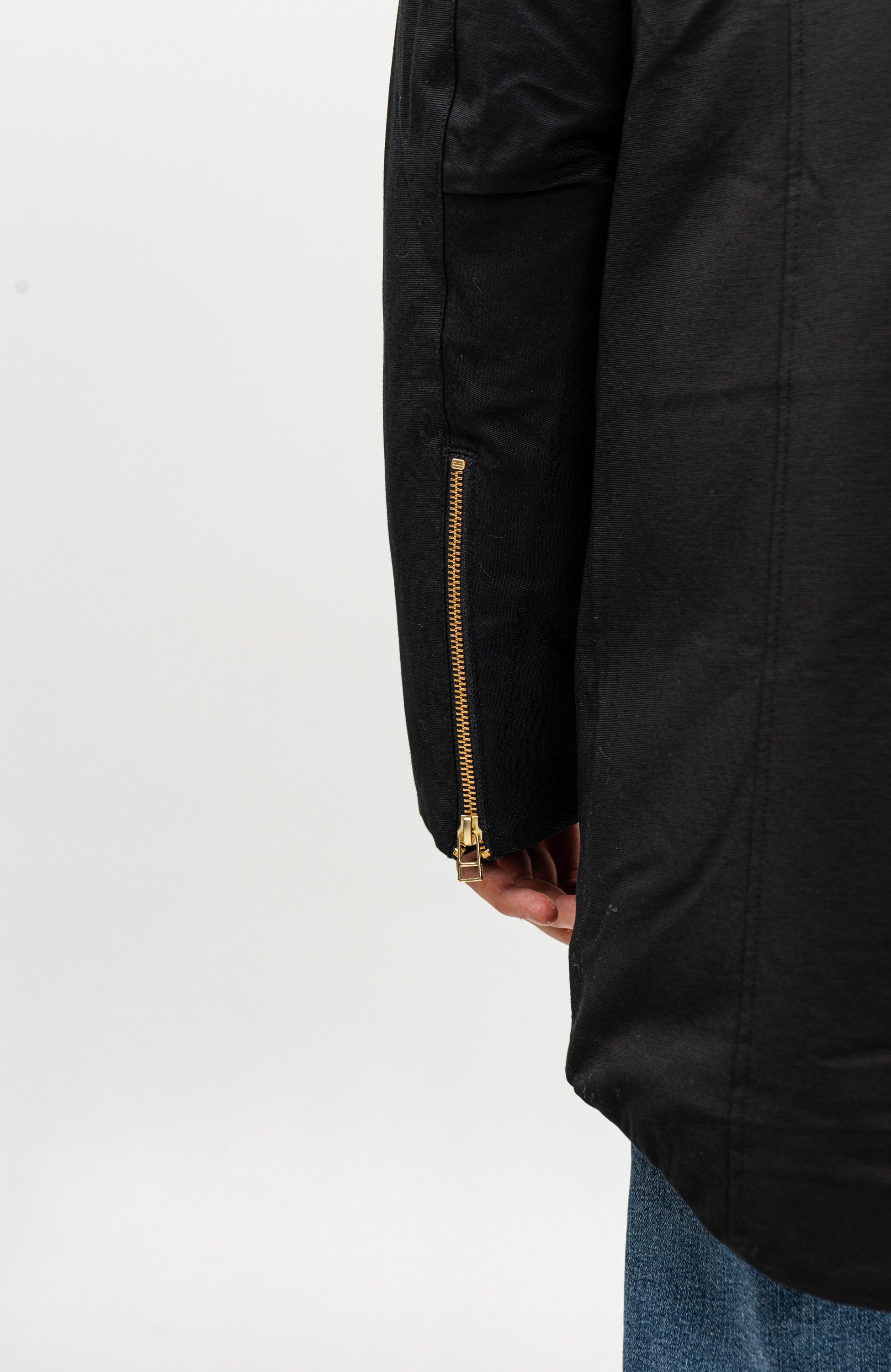 Moose knuckles Black Hooded parka coat stag lake image 14