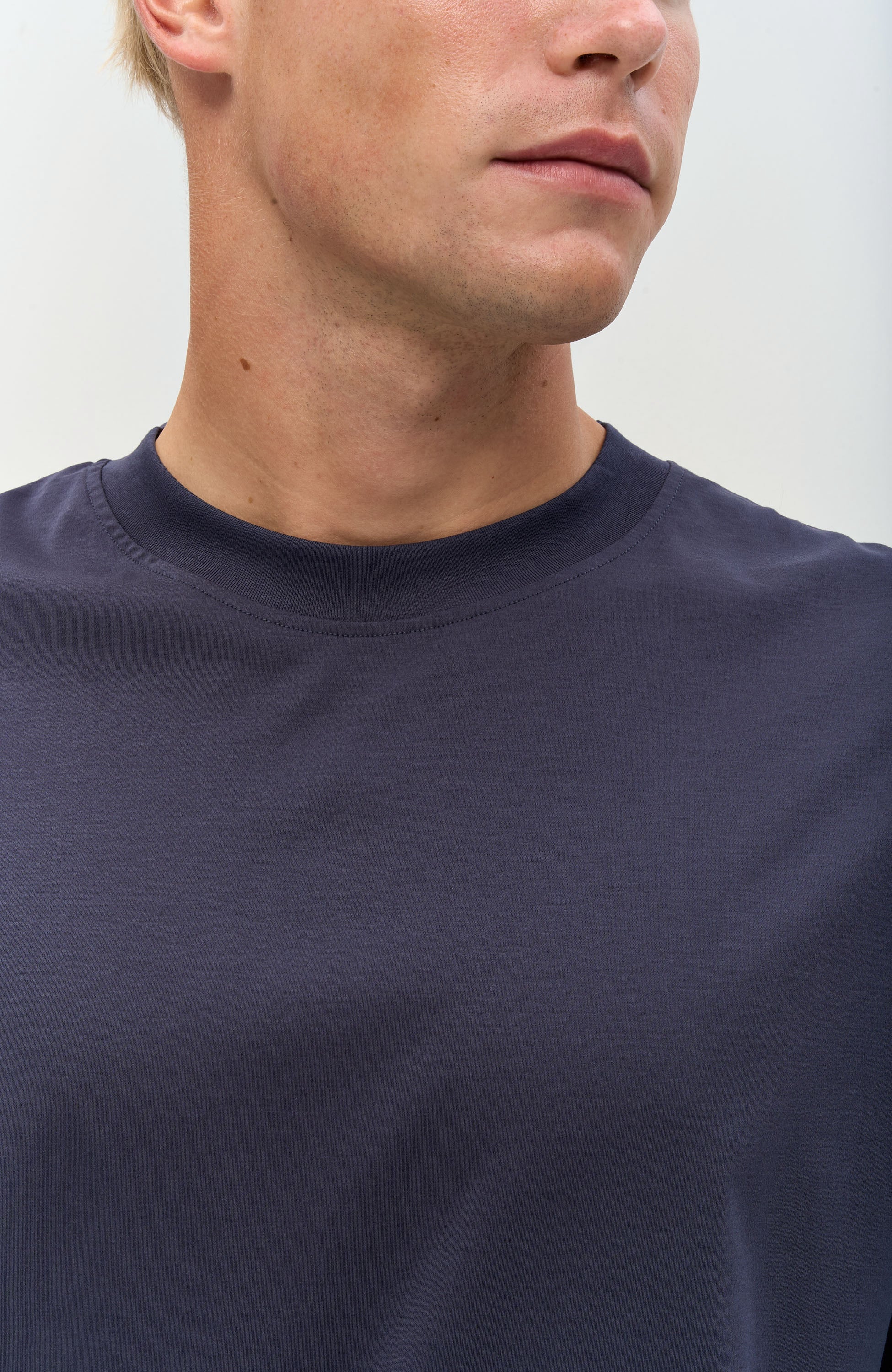 Tiger of sweden Navy Mercerized relaxed-fit t-shirt logra image 4