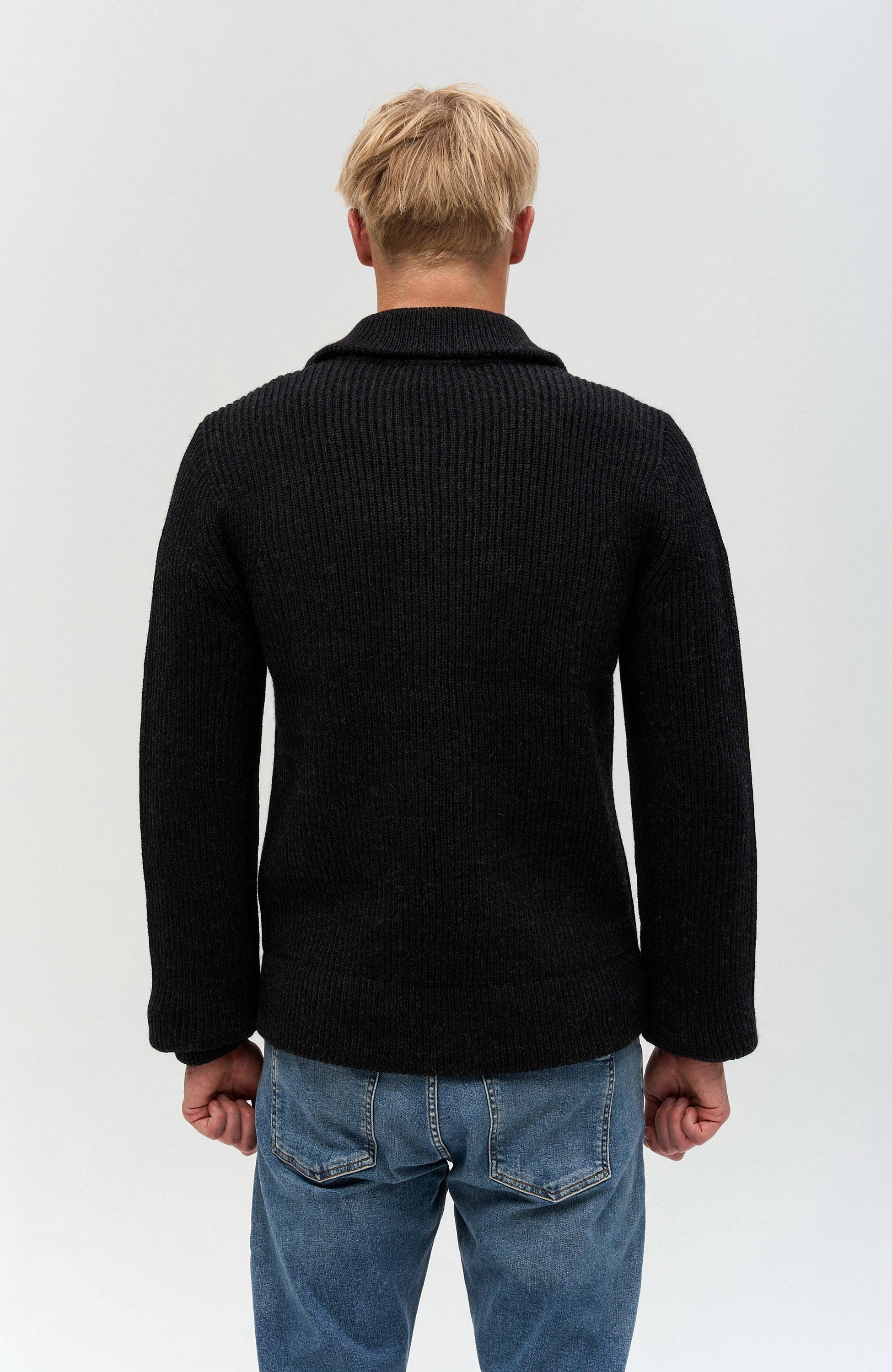 Tiger of sweden Grey Chunky knit cardigan niall image 5
