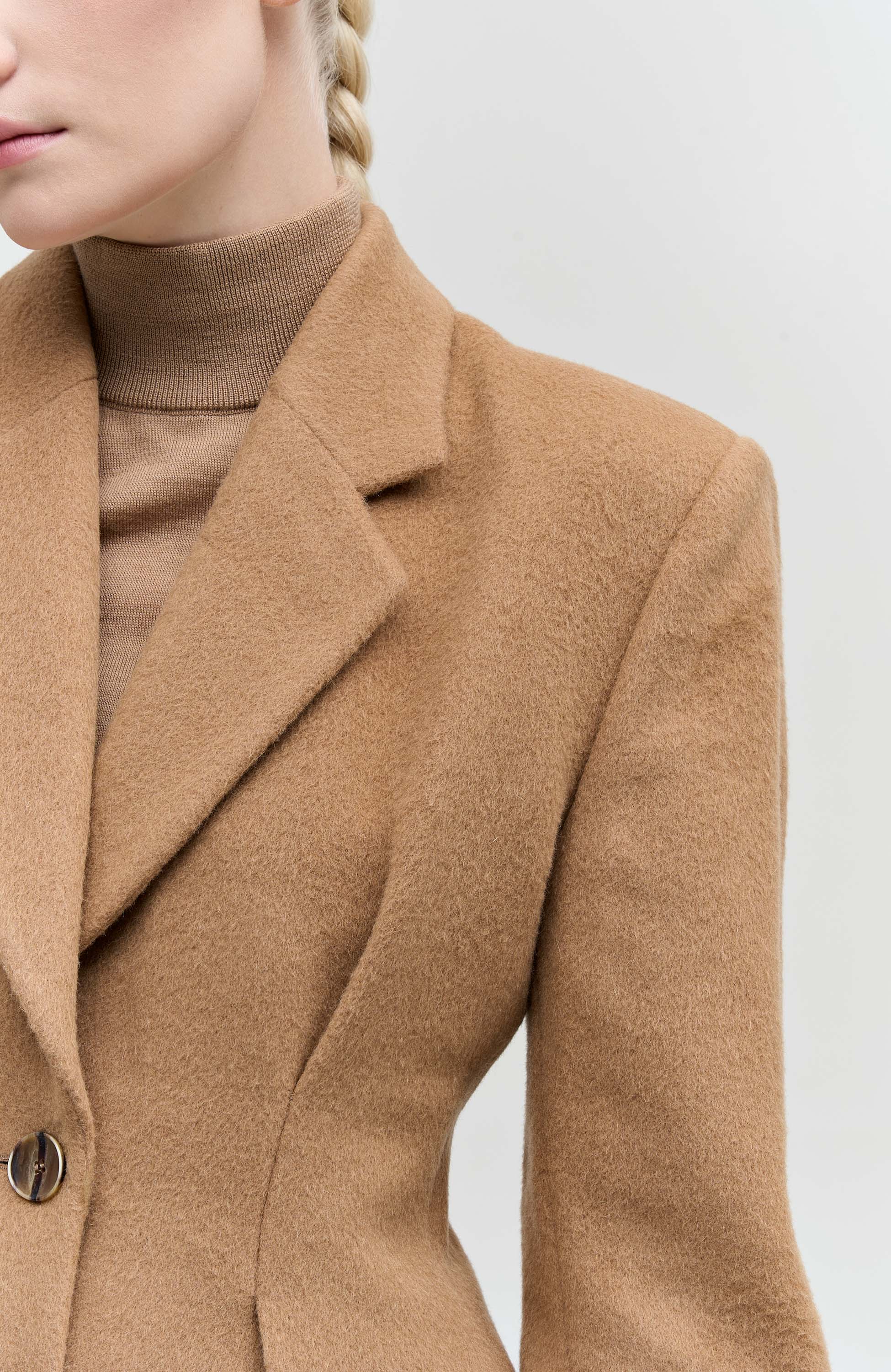 House of dagmar Brown Cinched wool jacket image 7