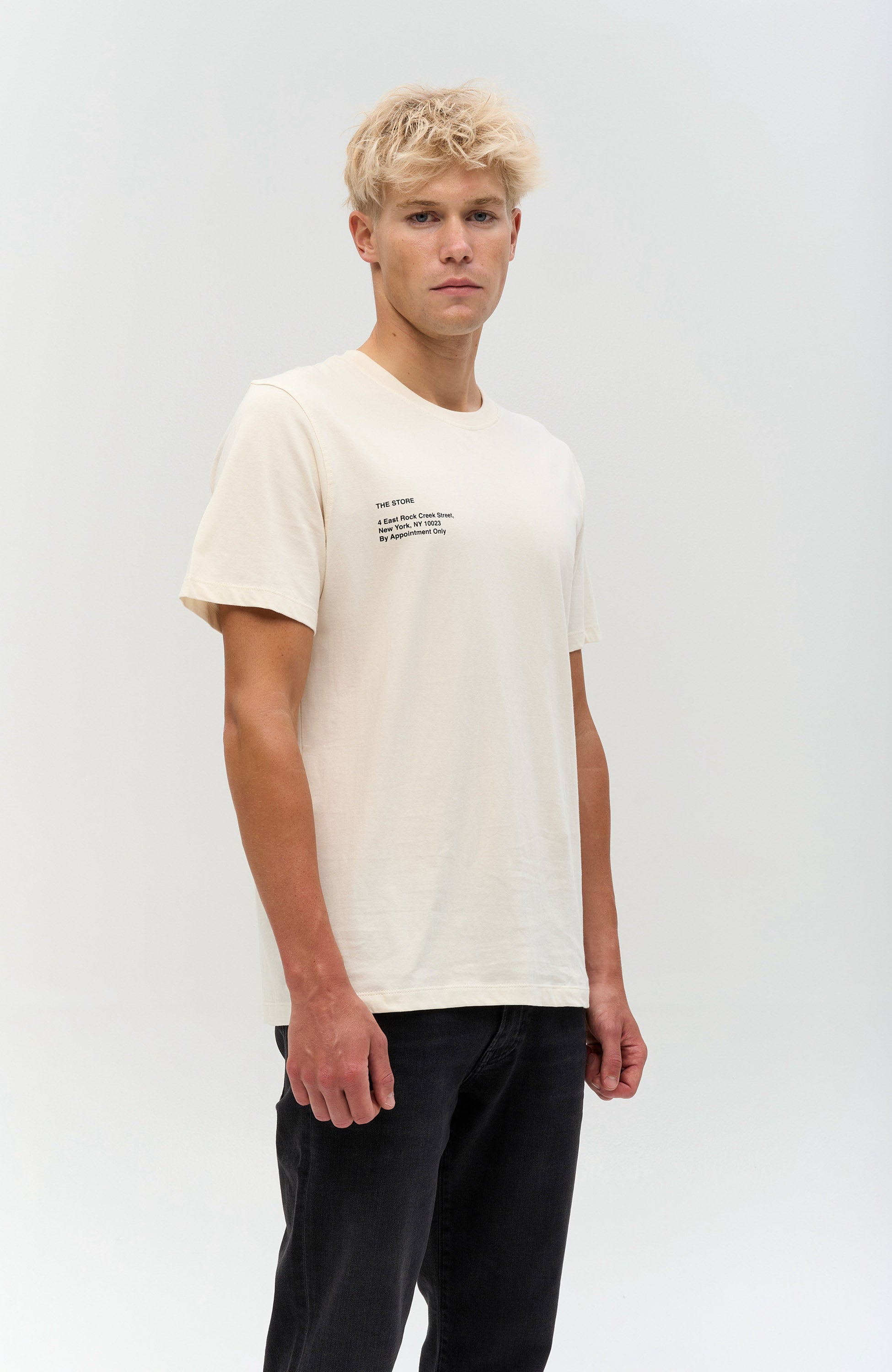 Les deux Neutral Crewneck cotton t-shirt neighborhood image 3