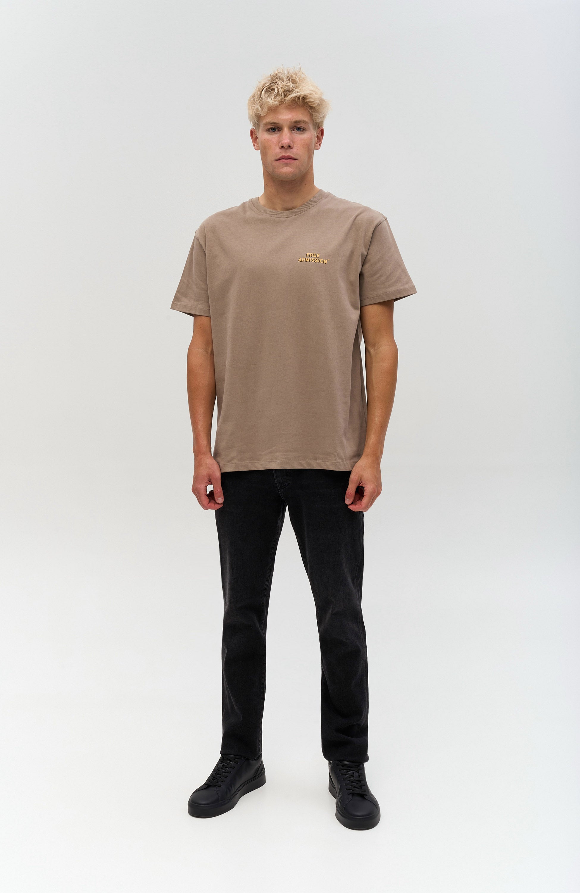 Les deux Beige Cotton t-shirt late night service image 4