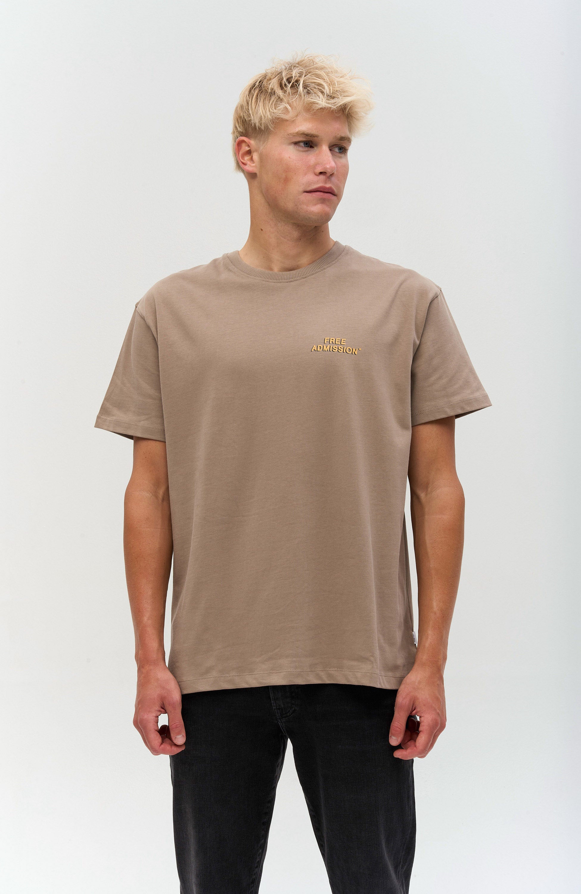 Les deux Beige Cotton t-shirt late night service image 3