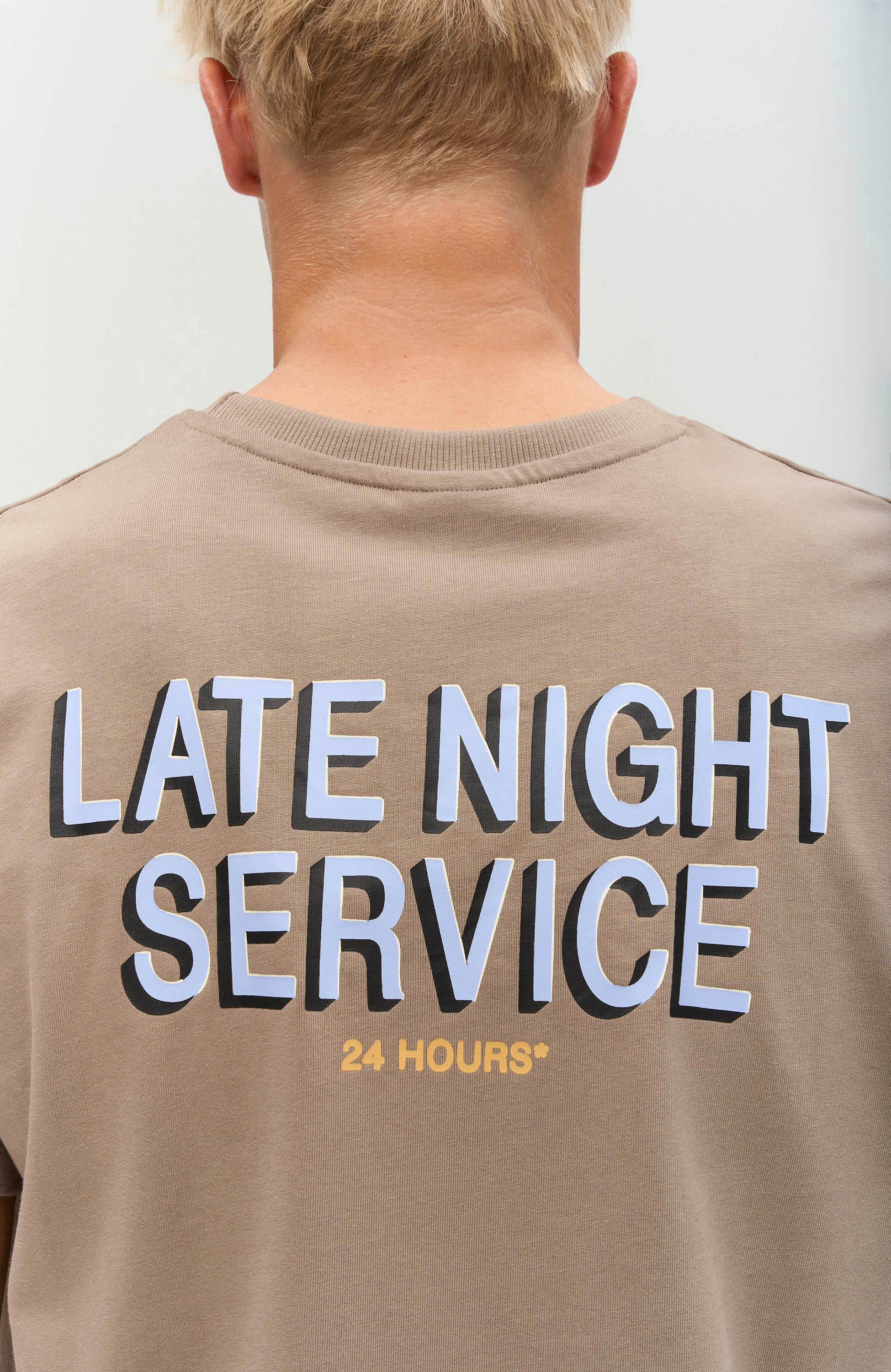 Les deux Beige Cotton t-shirt late night service image 6