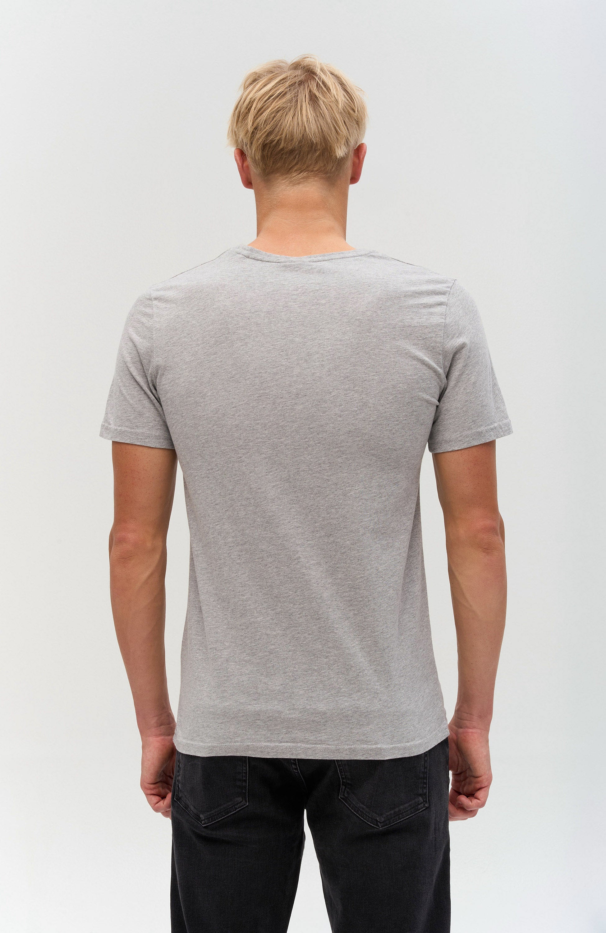 Les deux Grey Embroidered cotton t-shirt camden image 3