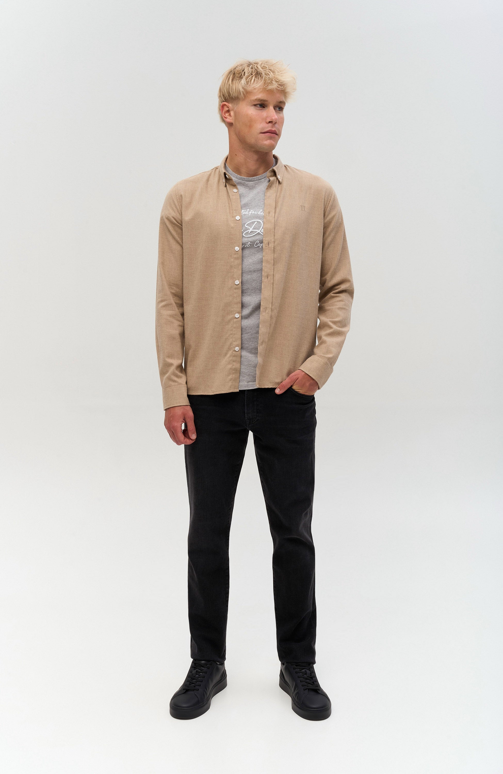 Les deux Neutral Cotton shirt desert image 6