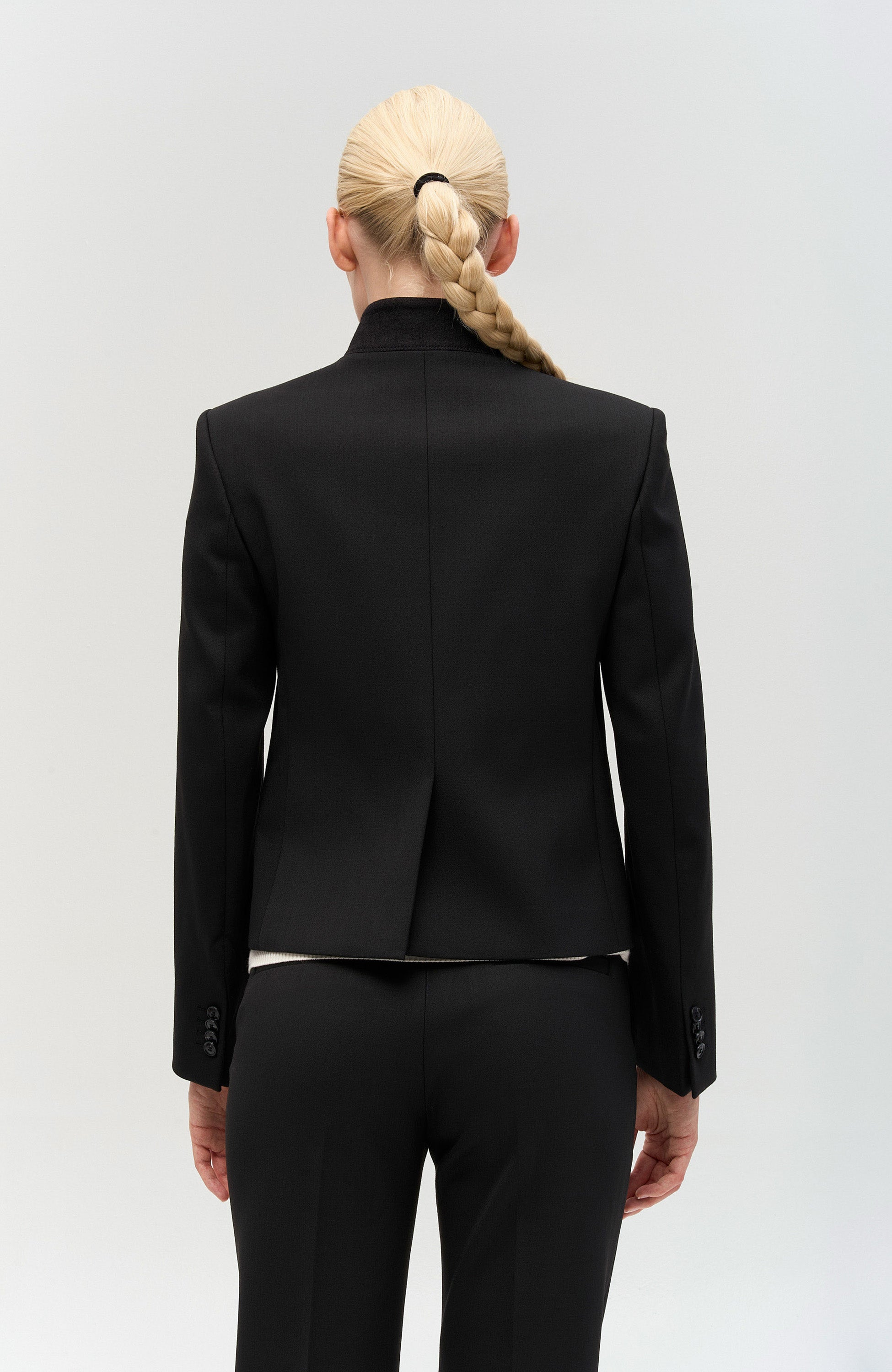 Tiger of sweden Black Cropped blazer sine image 4