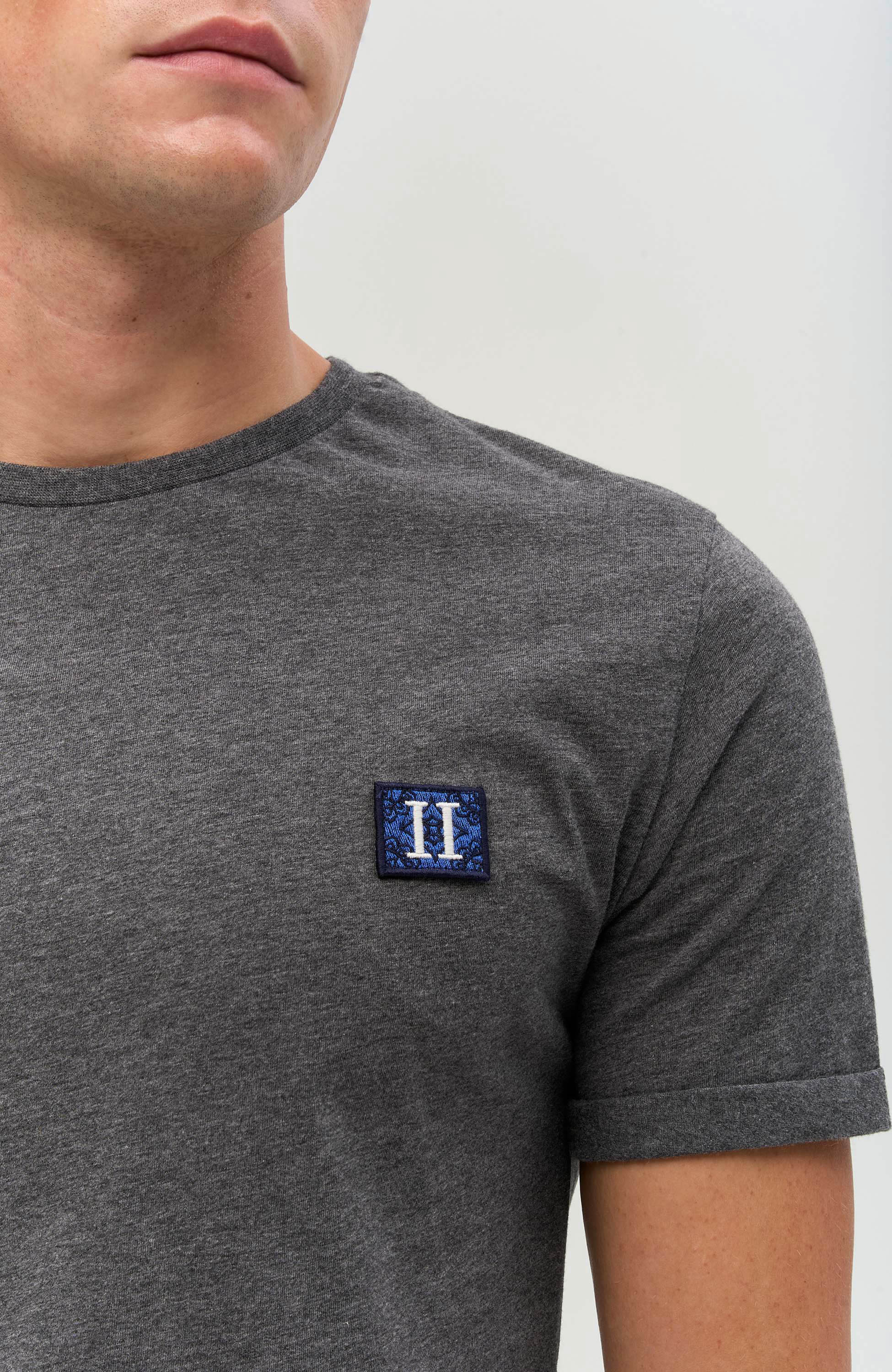 Les deux Grey Crewneck cotton t-shirt piece image 7