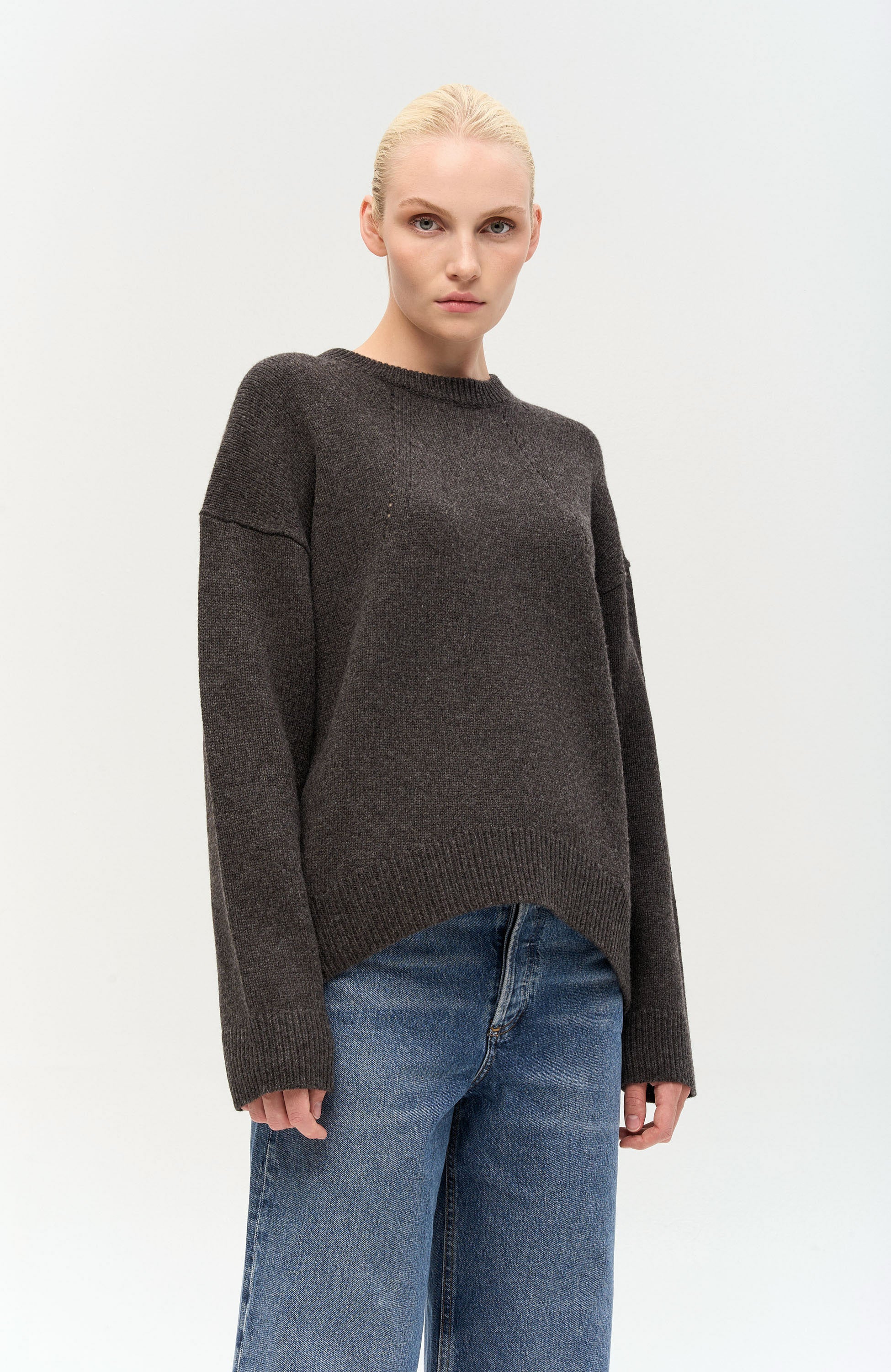Tiger of sweden Grey Ümara kaelusega villast pullover likha image 3