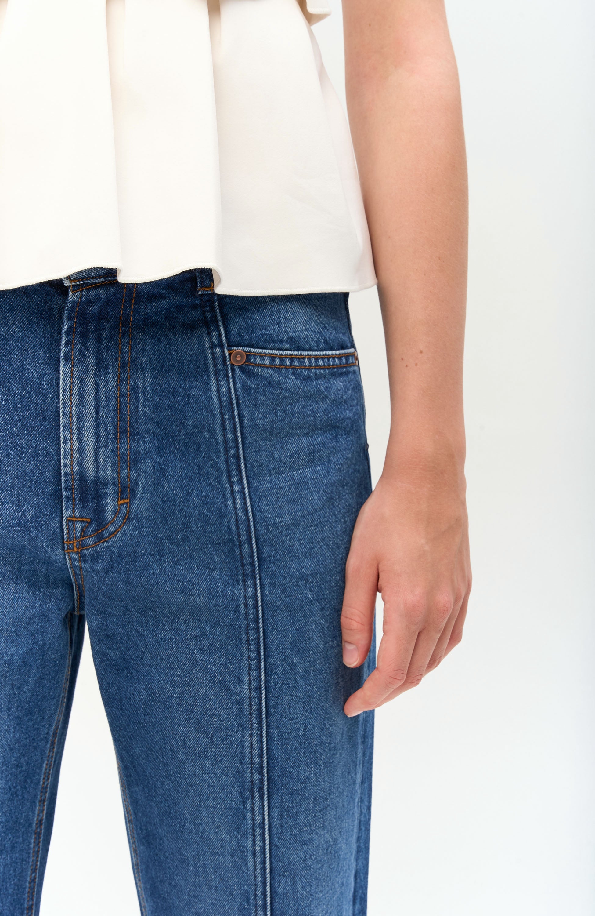 House of dagmar Blue Loose-fit straight jeans image 7