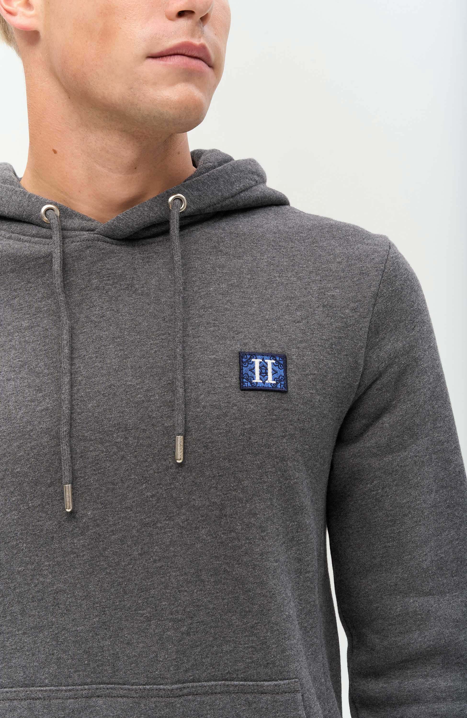 Les deux Grey Fleece cotton hoodie piece image 5