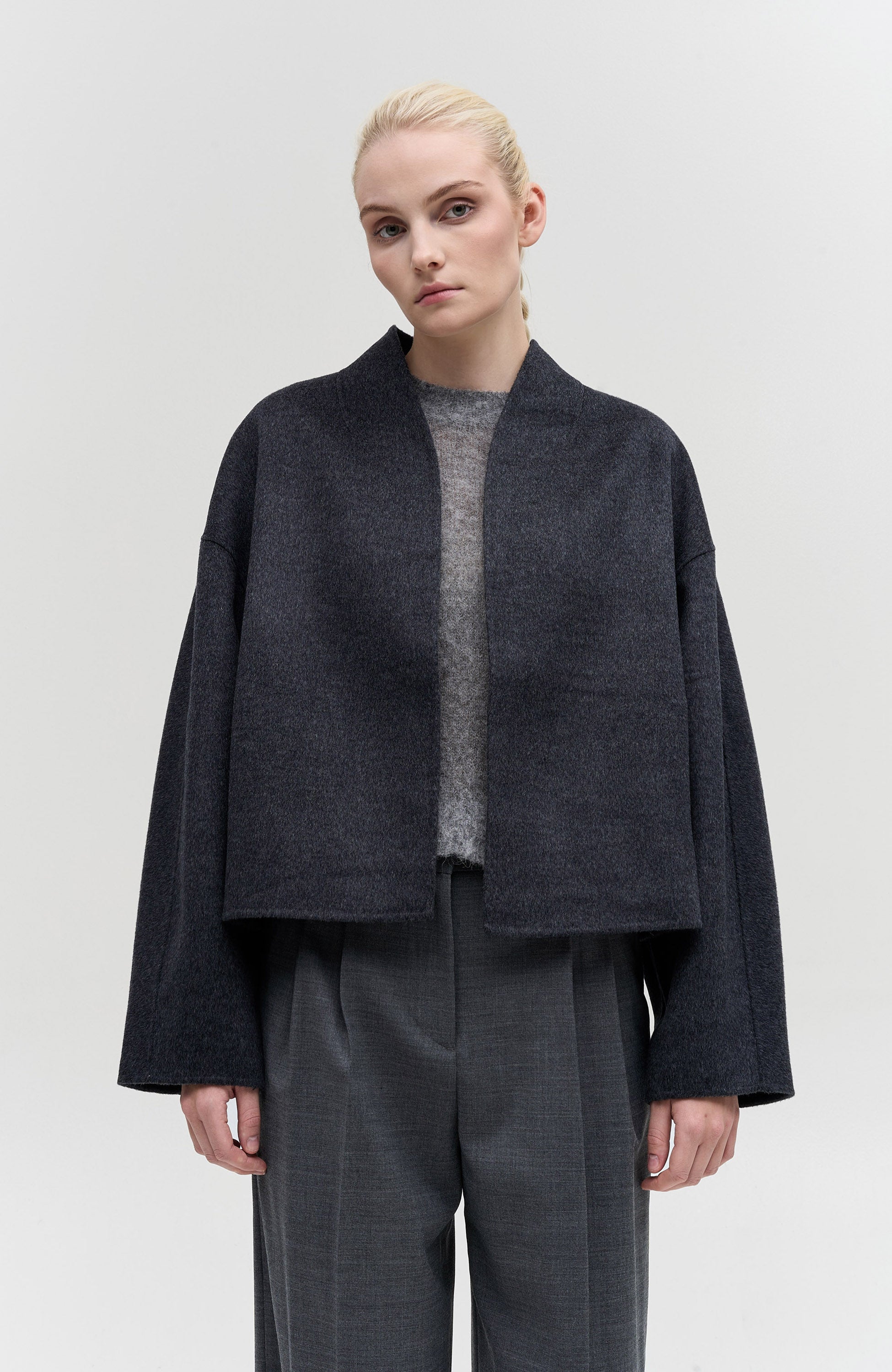 House of dagmar Grey Short double jacket image 3