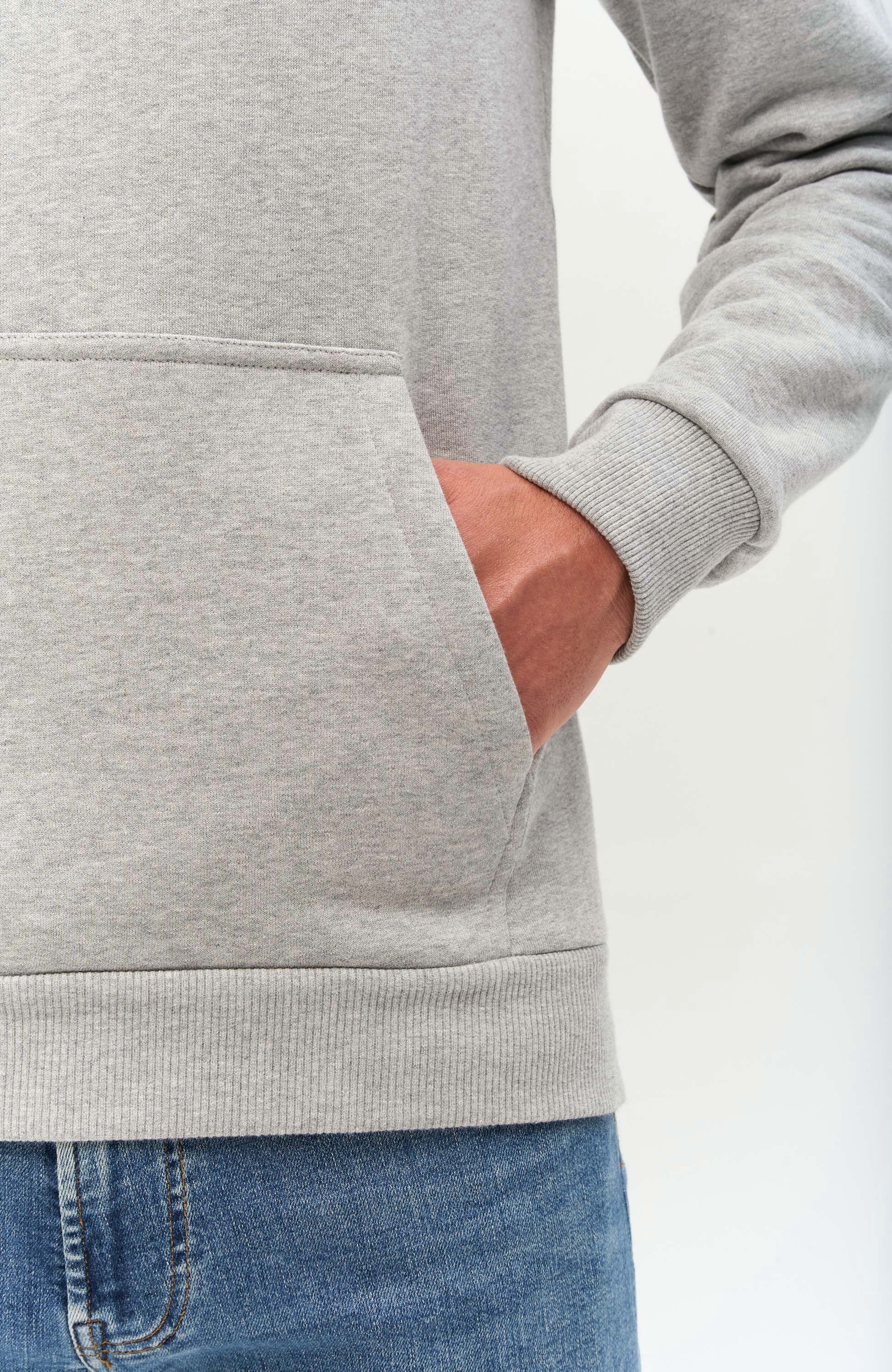 Les deux Grey Embroidered fleece hoodie camden image 5