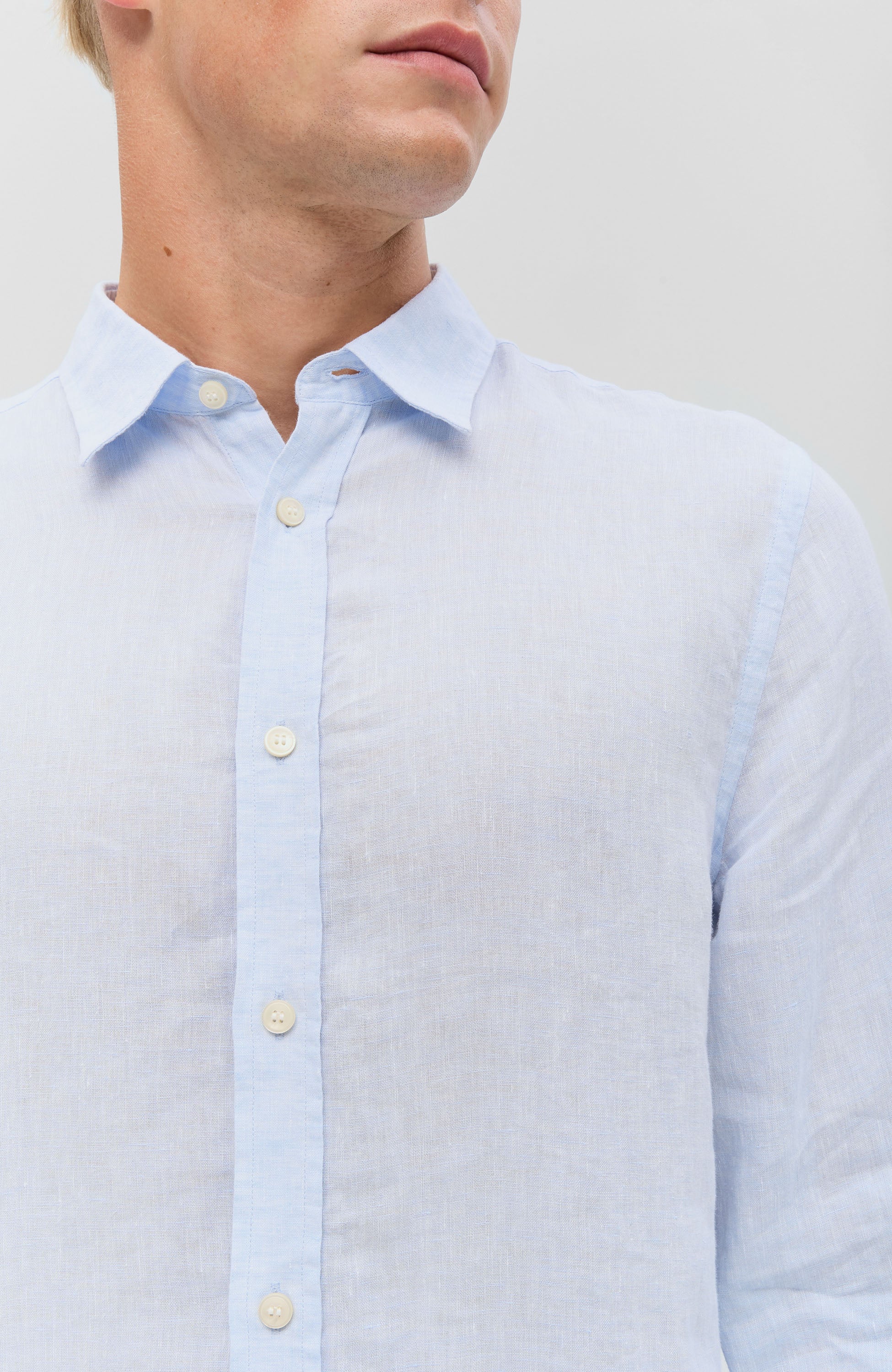 Tiger of sweden Blue Linen regular shirt spenser image 5