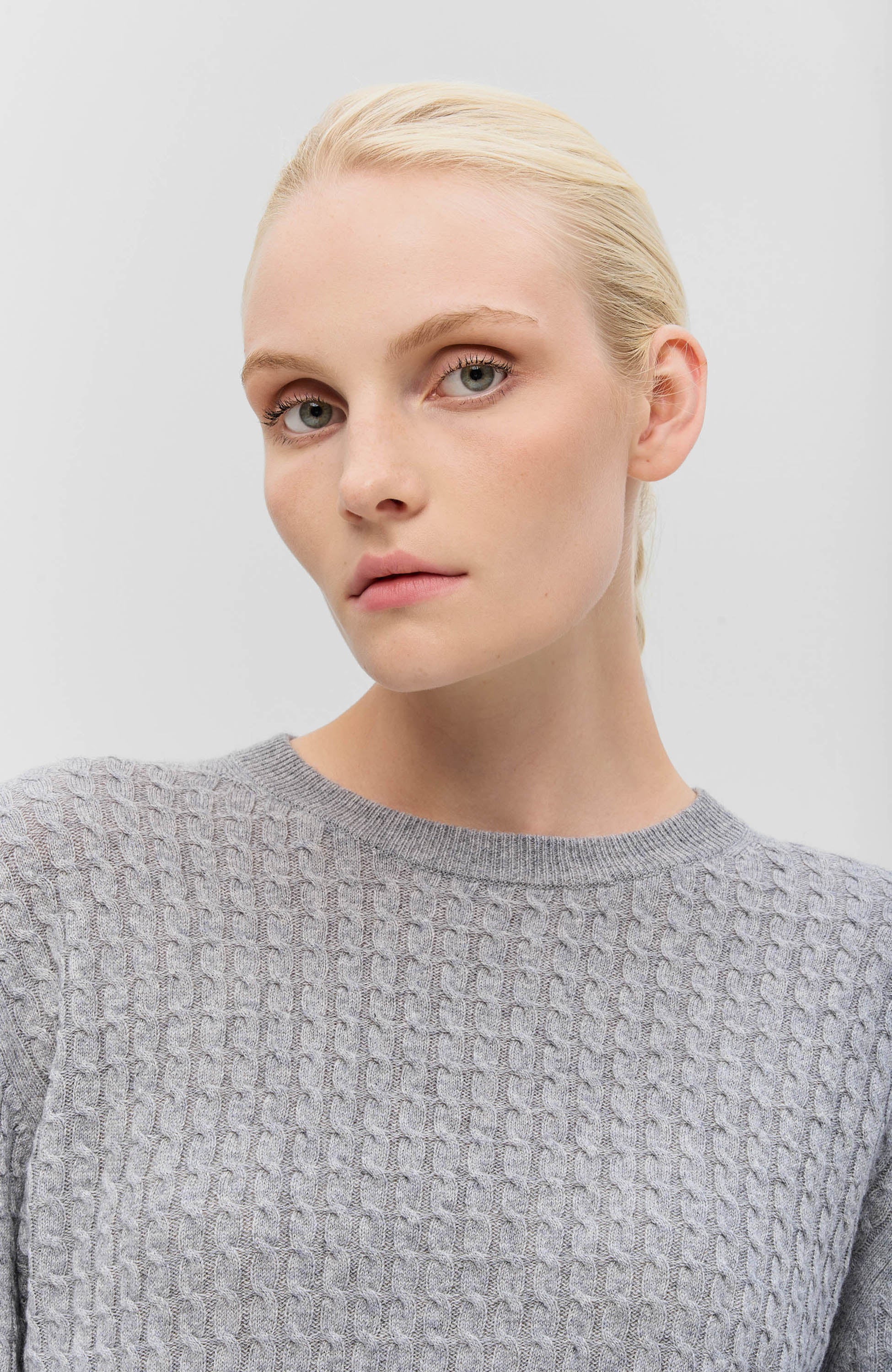 Ftc cashmere Grey Sweter z okrągłym dekoltem image 5