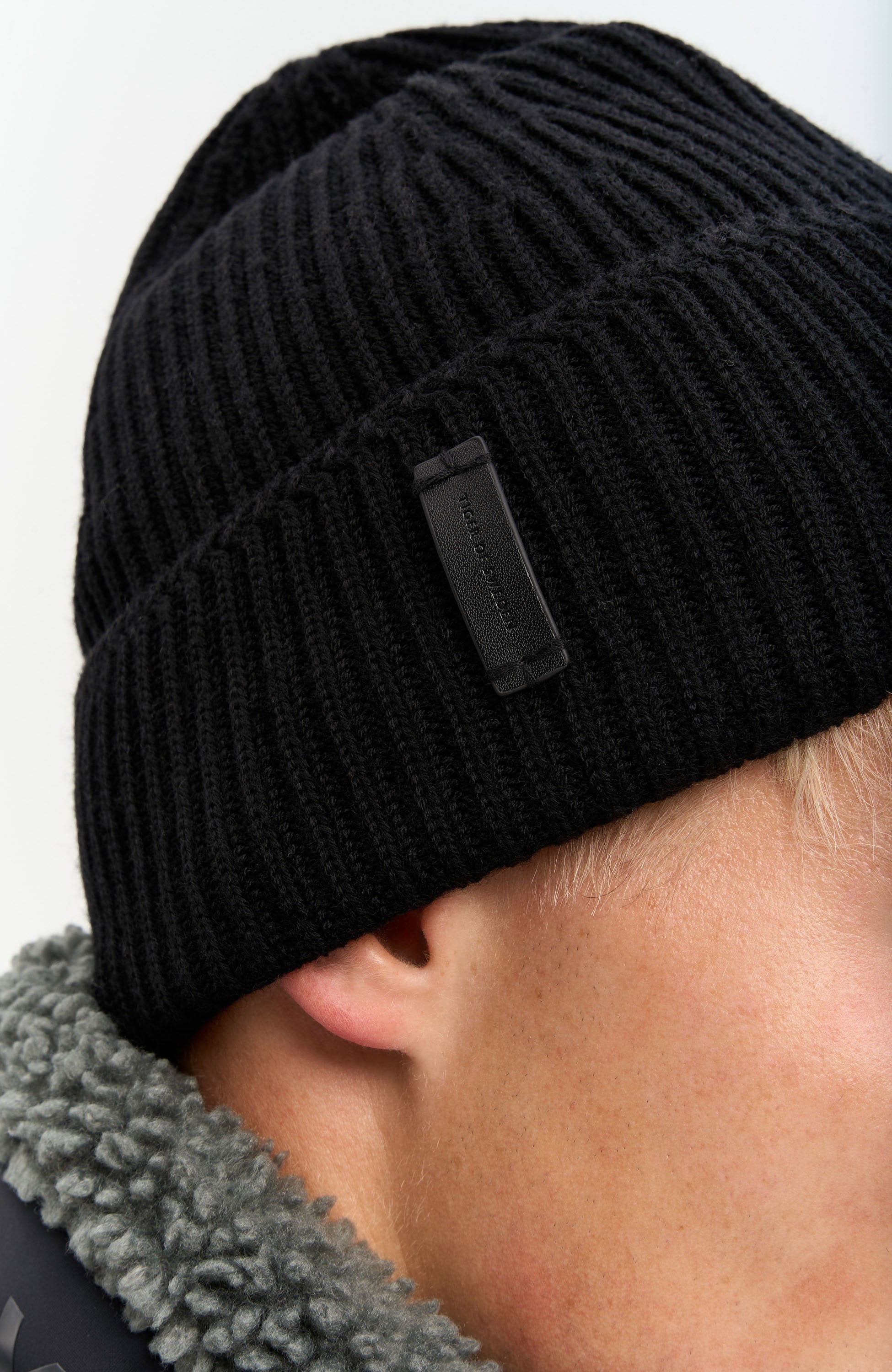 Tiger of sweden Black Chunky knit beanie ferven image 5
