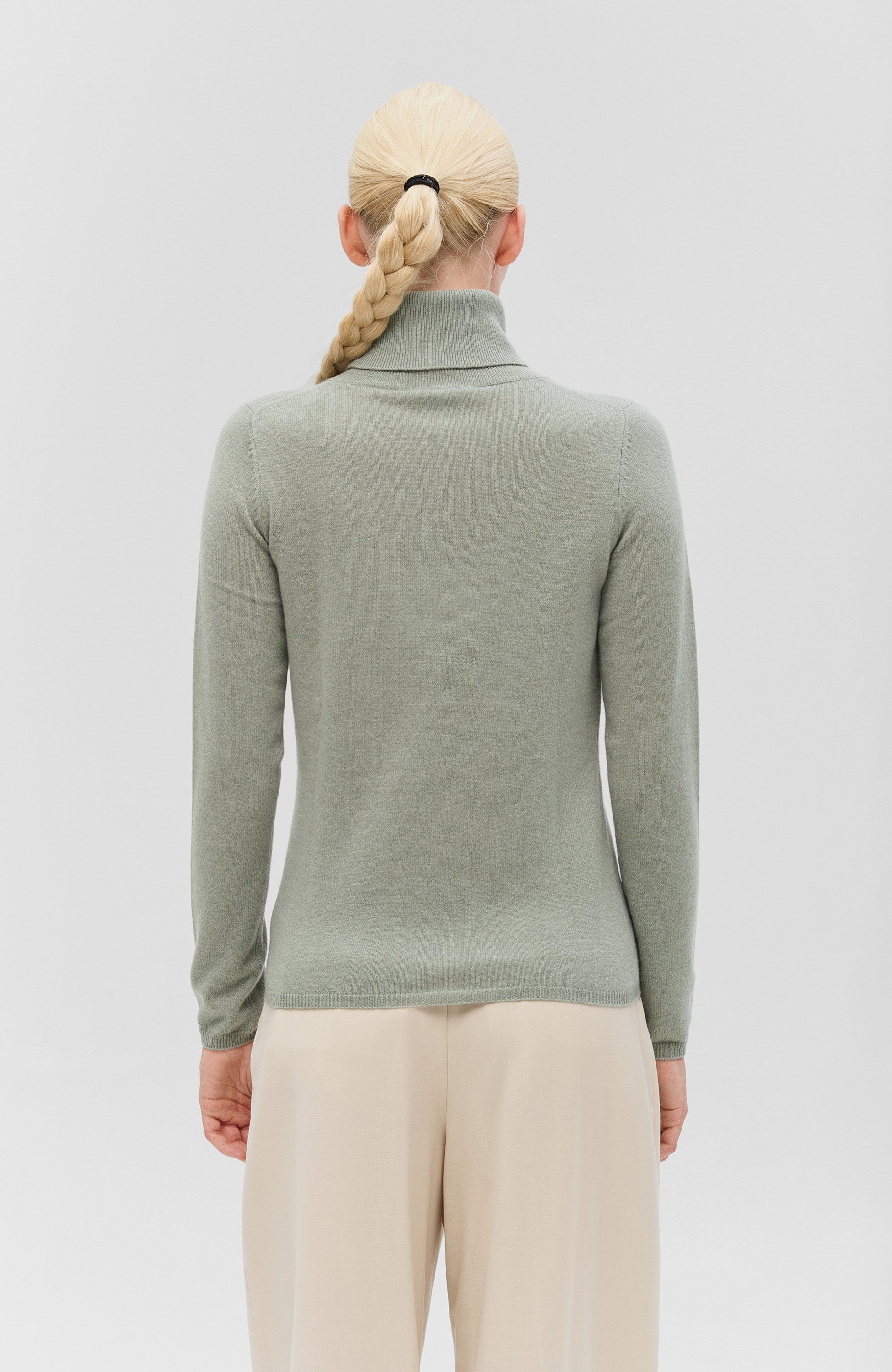 Ftc cashmere Neutral Kõrge kaelusega kašmiirist pullover image 4