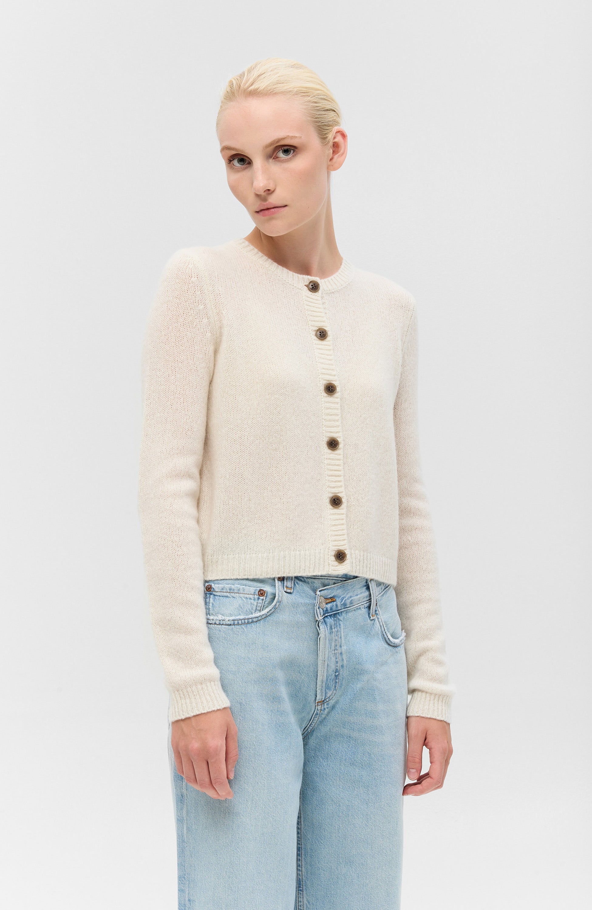 Lisa yang Neutral Cashmere cardigan felicia image 3