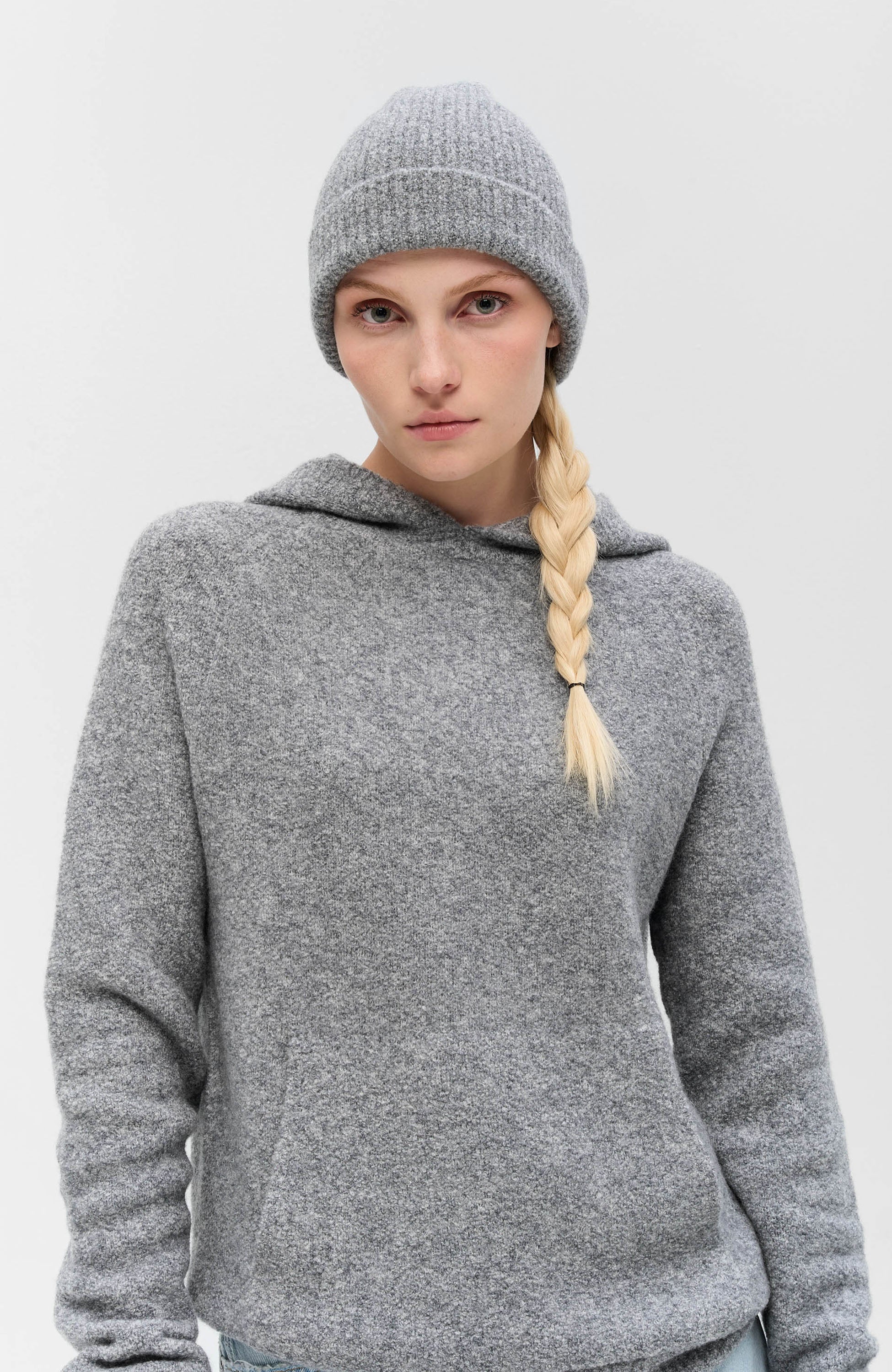 Lisa yang Grey Kašmiirist buklee beanie image 1