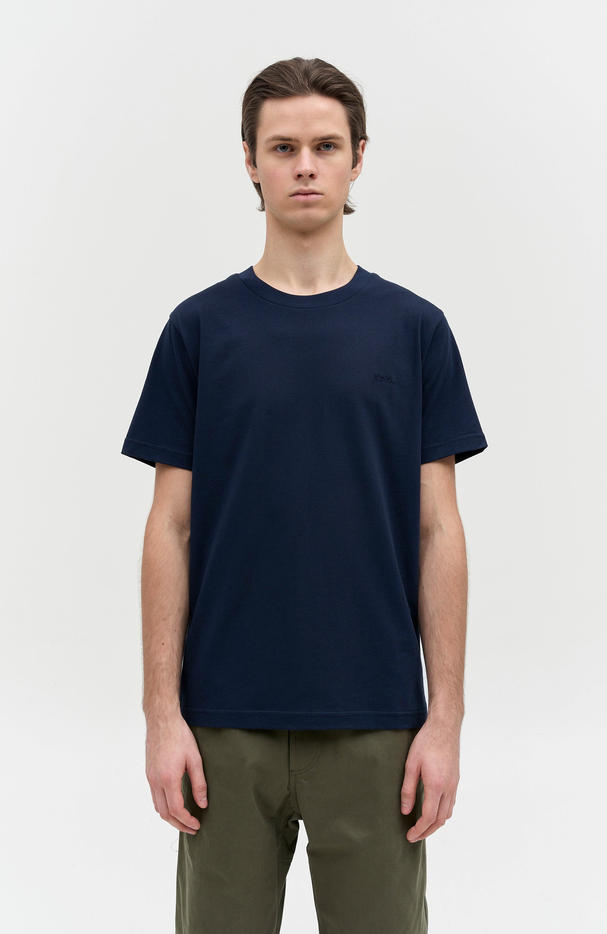 A.p.c. Navy Cotton t-shirt standard a.p.c. image 3