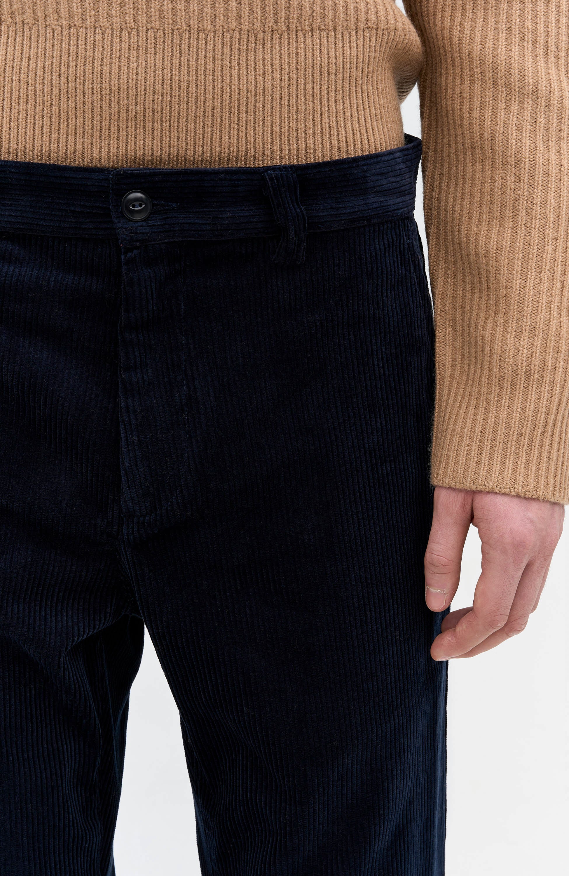 A.p.c. Navy Corduroy chino trousers constantin image 5