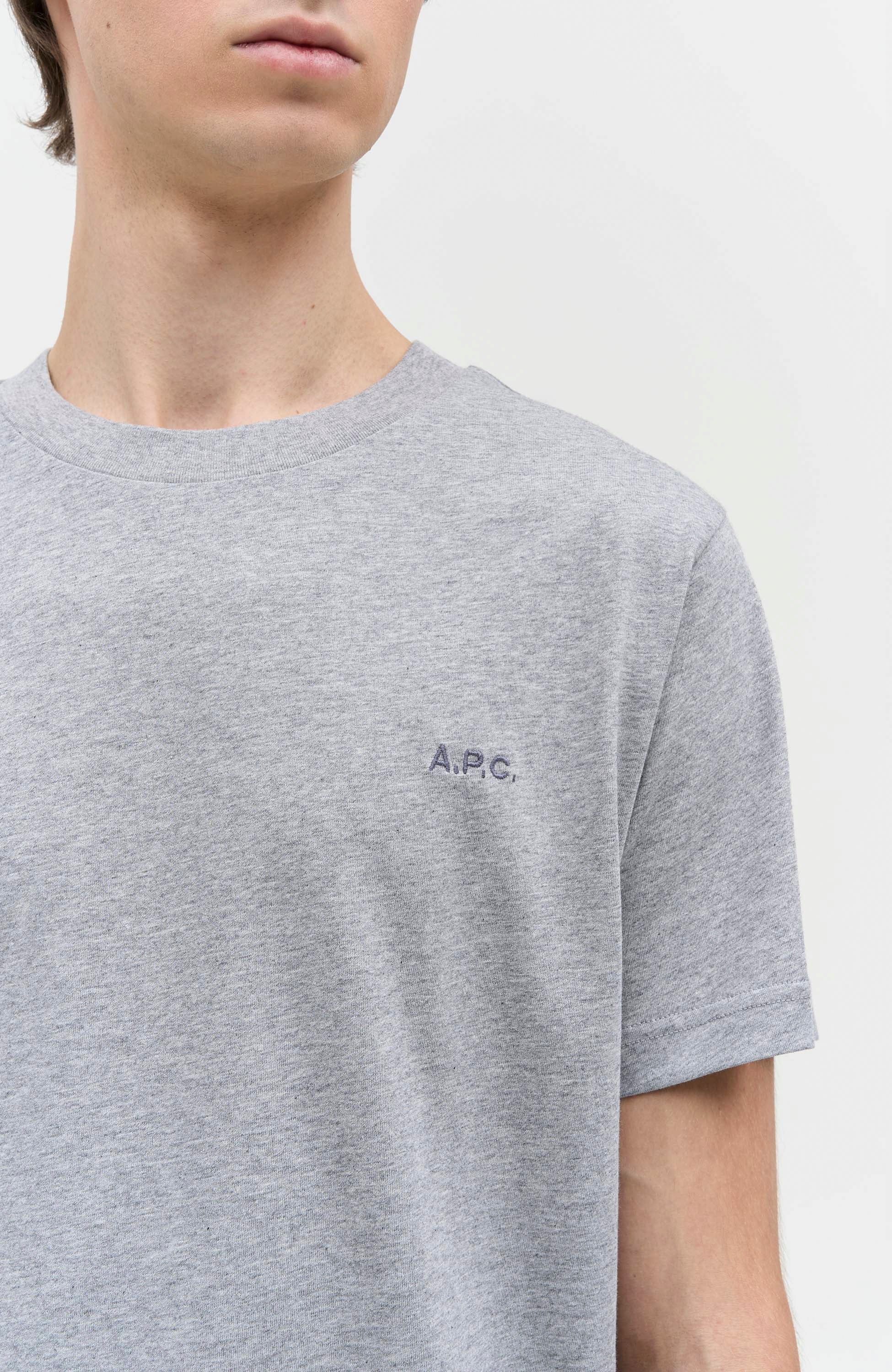 A.p.c. Grey Cotton t-shirt standard a.p.c. image 6