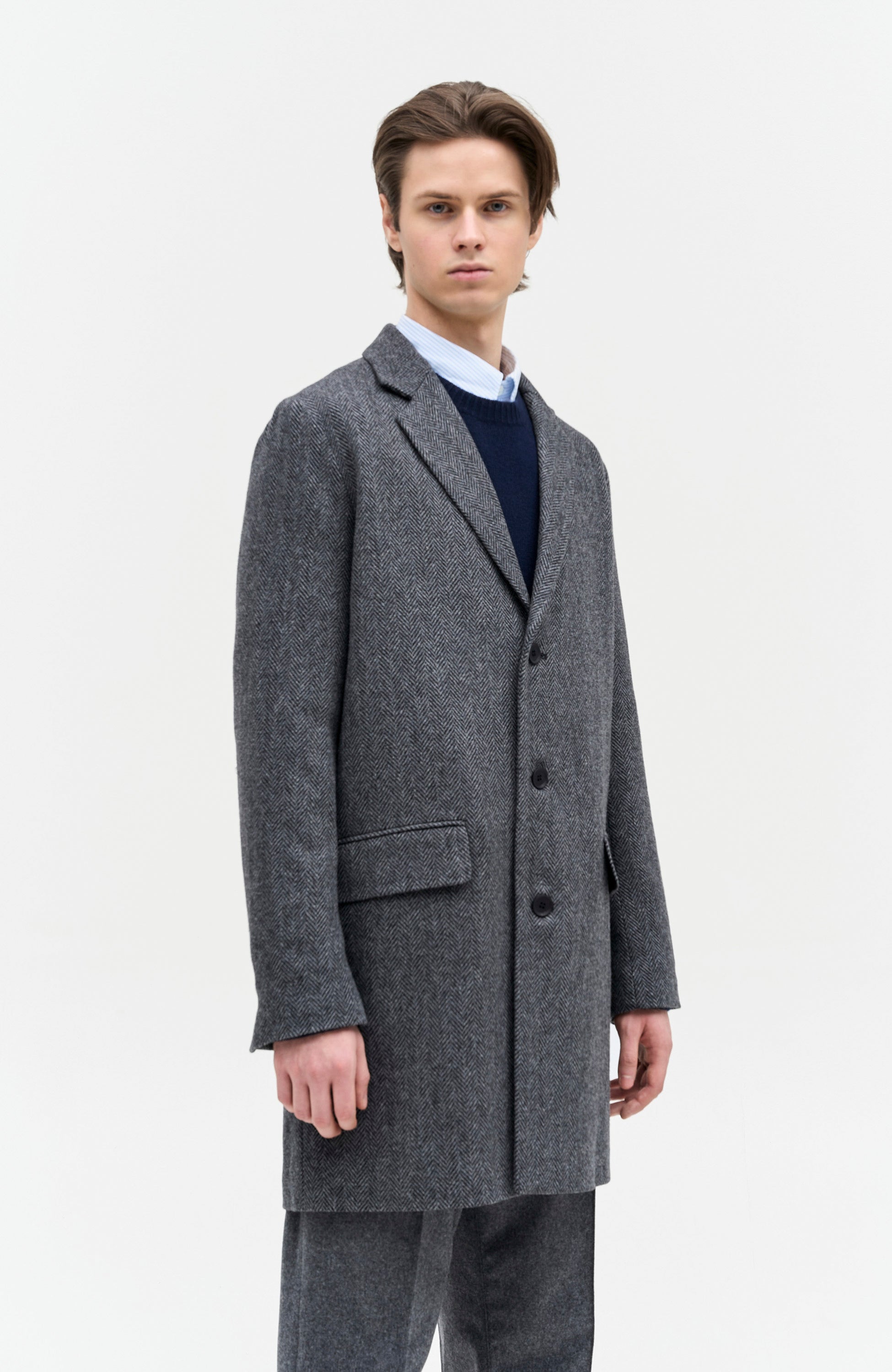 A.p.c. Grey Wool coat visconti image 4