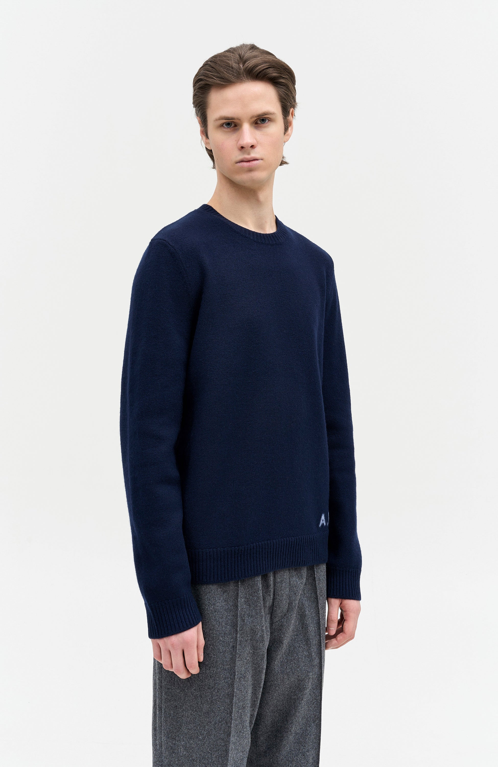 A.p.c. Navy Meriinost pullover edward image 4