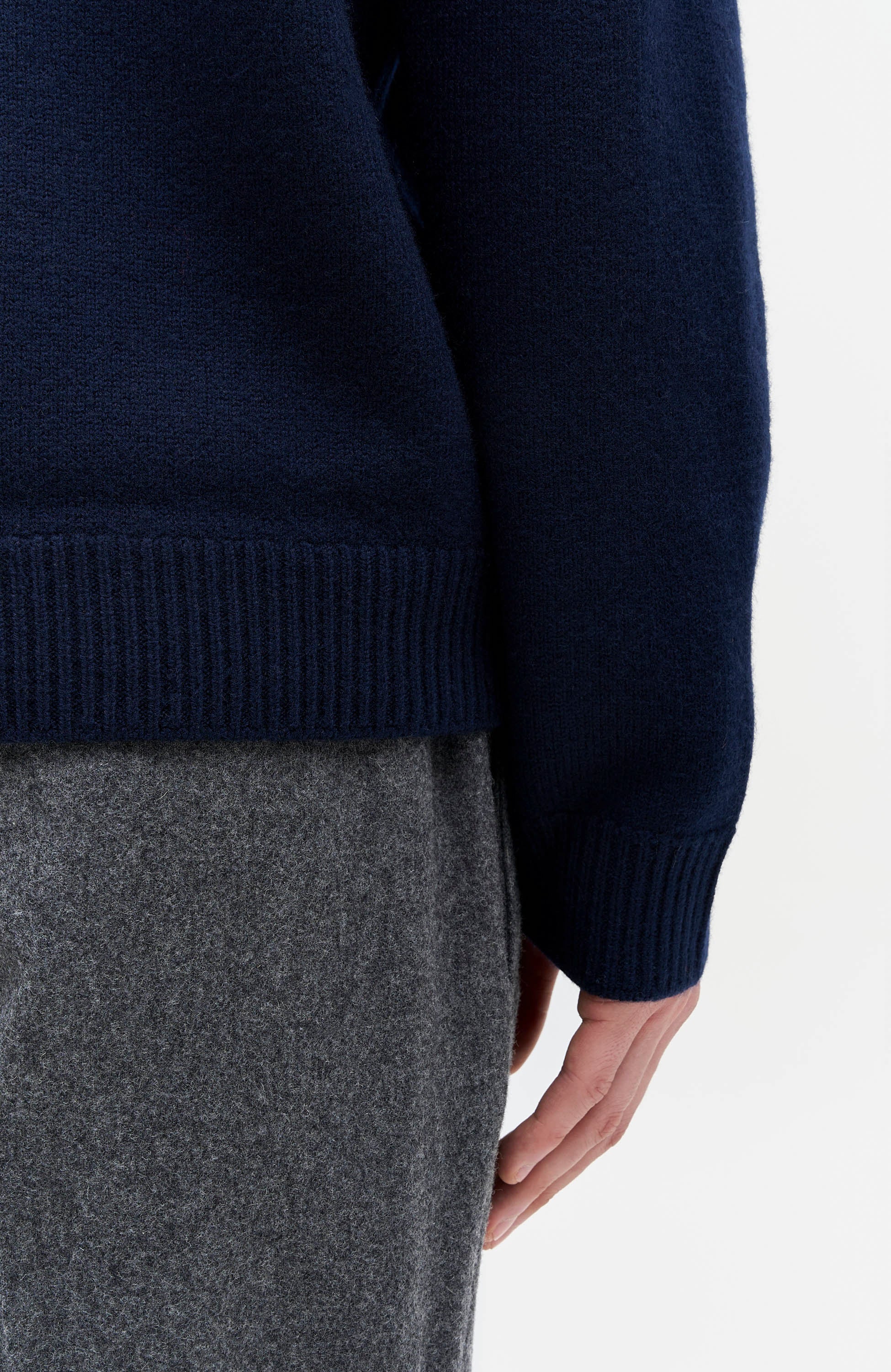 A.p.c. Navy Meriinost pullover edward image 8