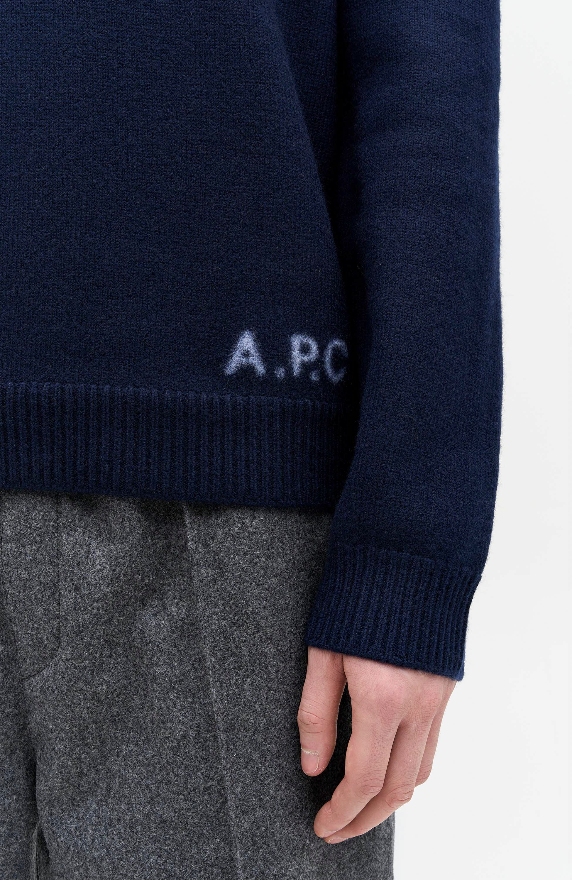 A.p.c. Navy Meriinost pullover edward image 7