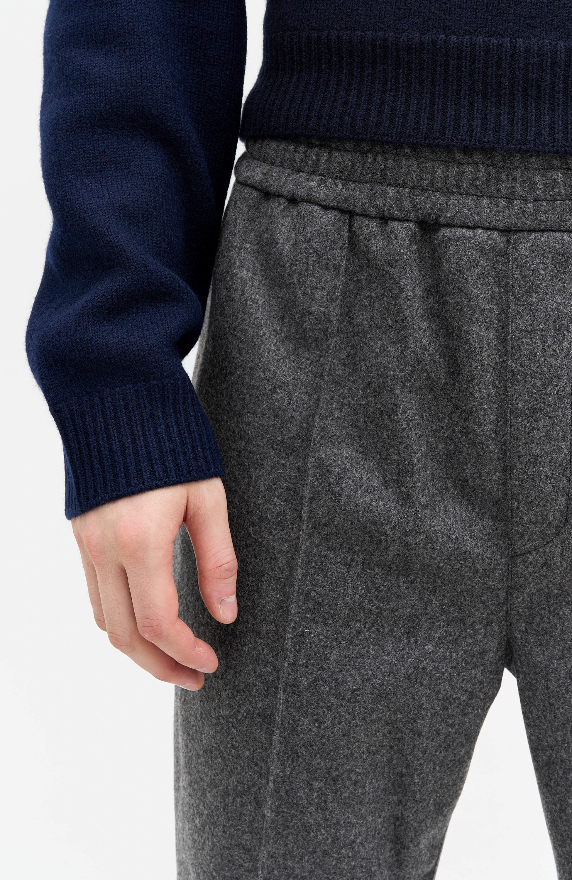 A.p.c. Grey Wool pleated trousers pieter image 5