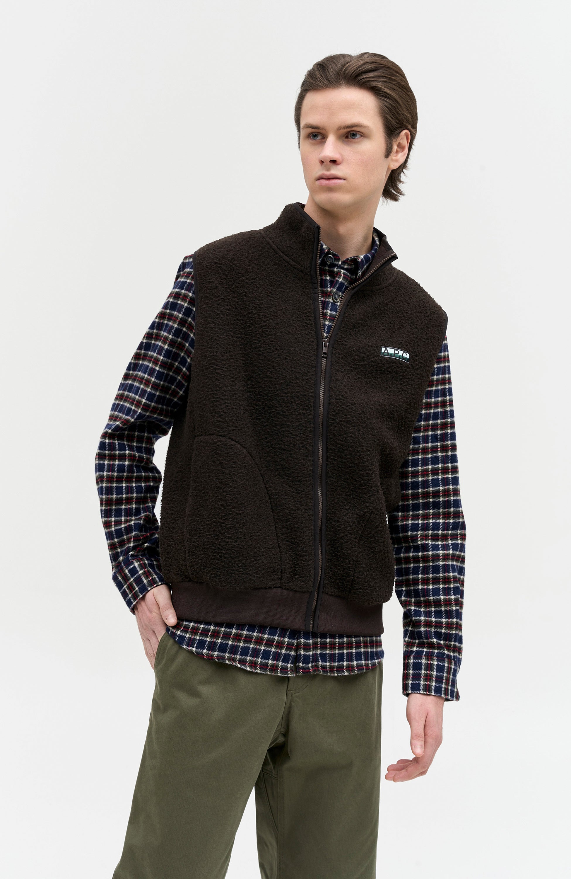 Fleece wool vest SEQUOIA