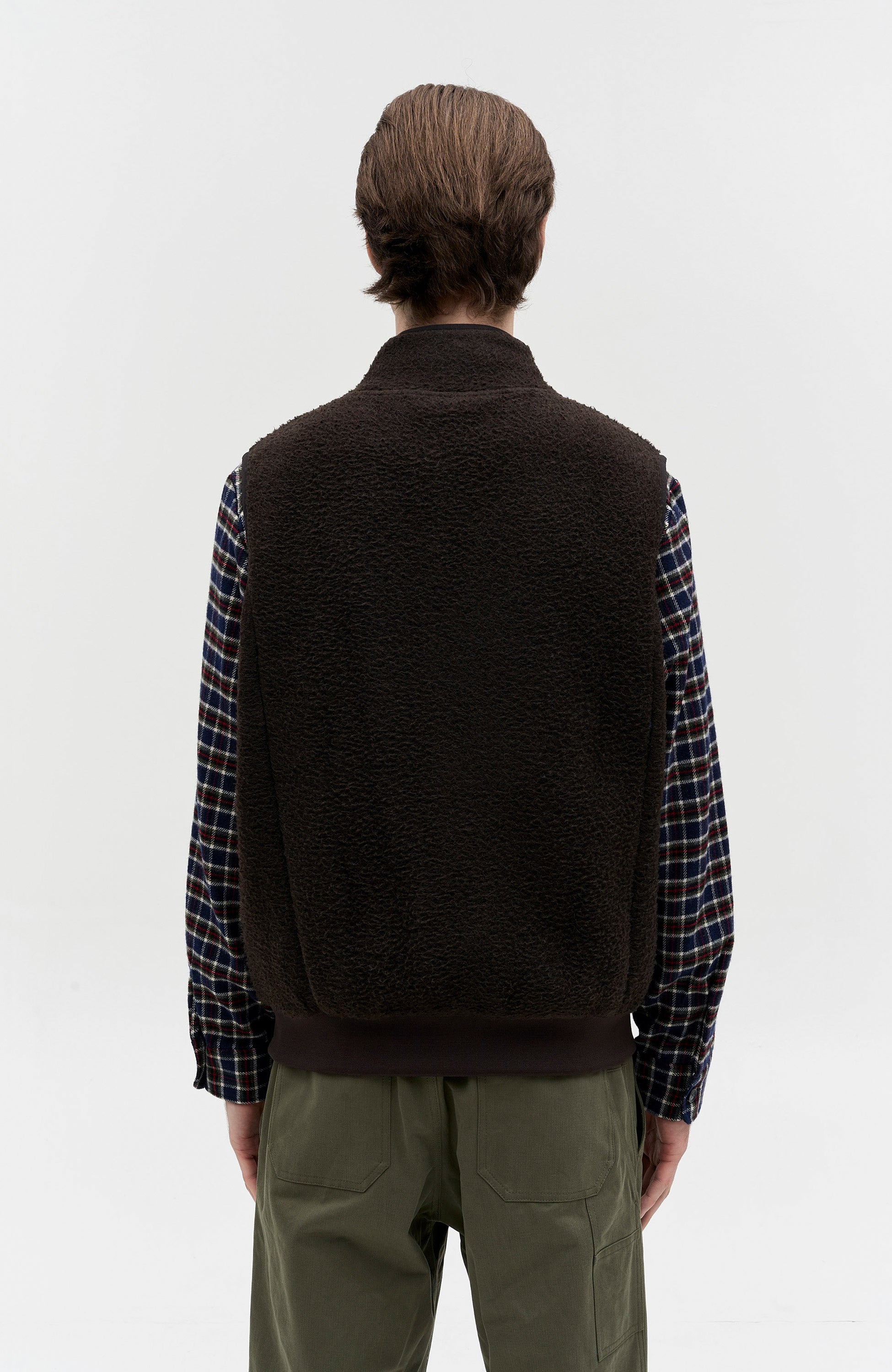 A.p.c. Brown Fliisist villane vest sequoia image 5