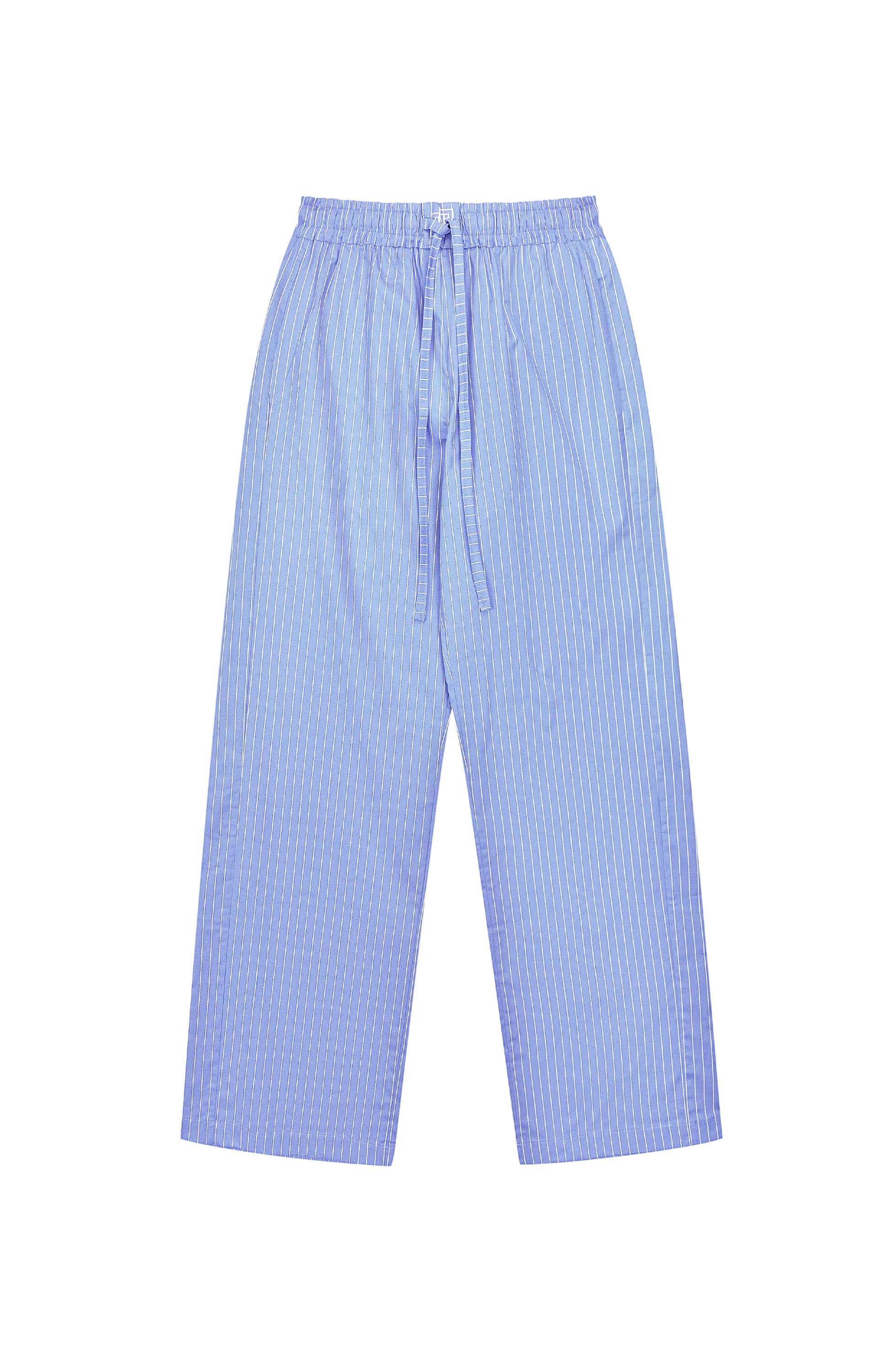 Beige brown Blue Bawełniane spodnie image 7