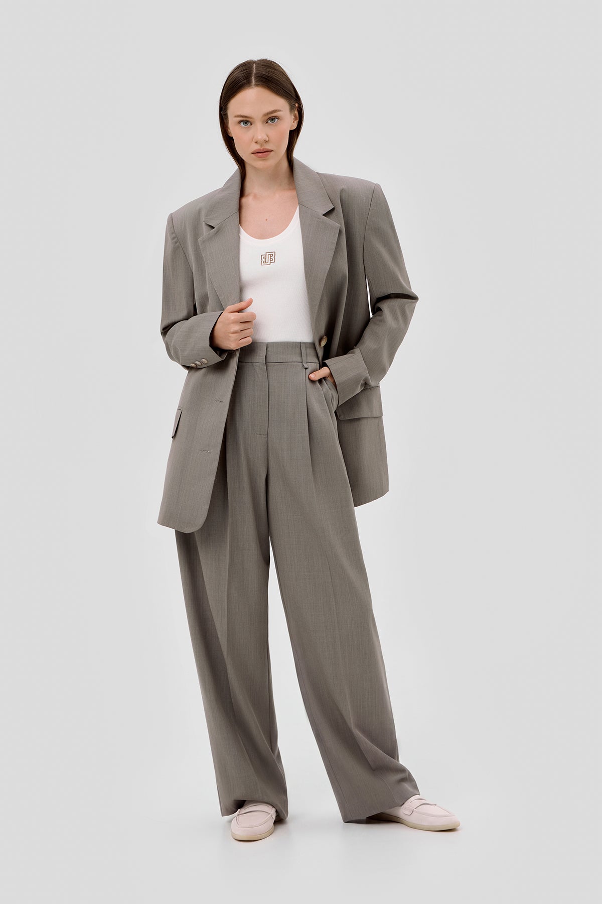 Oversized suit blazer