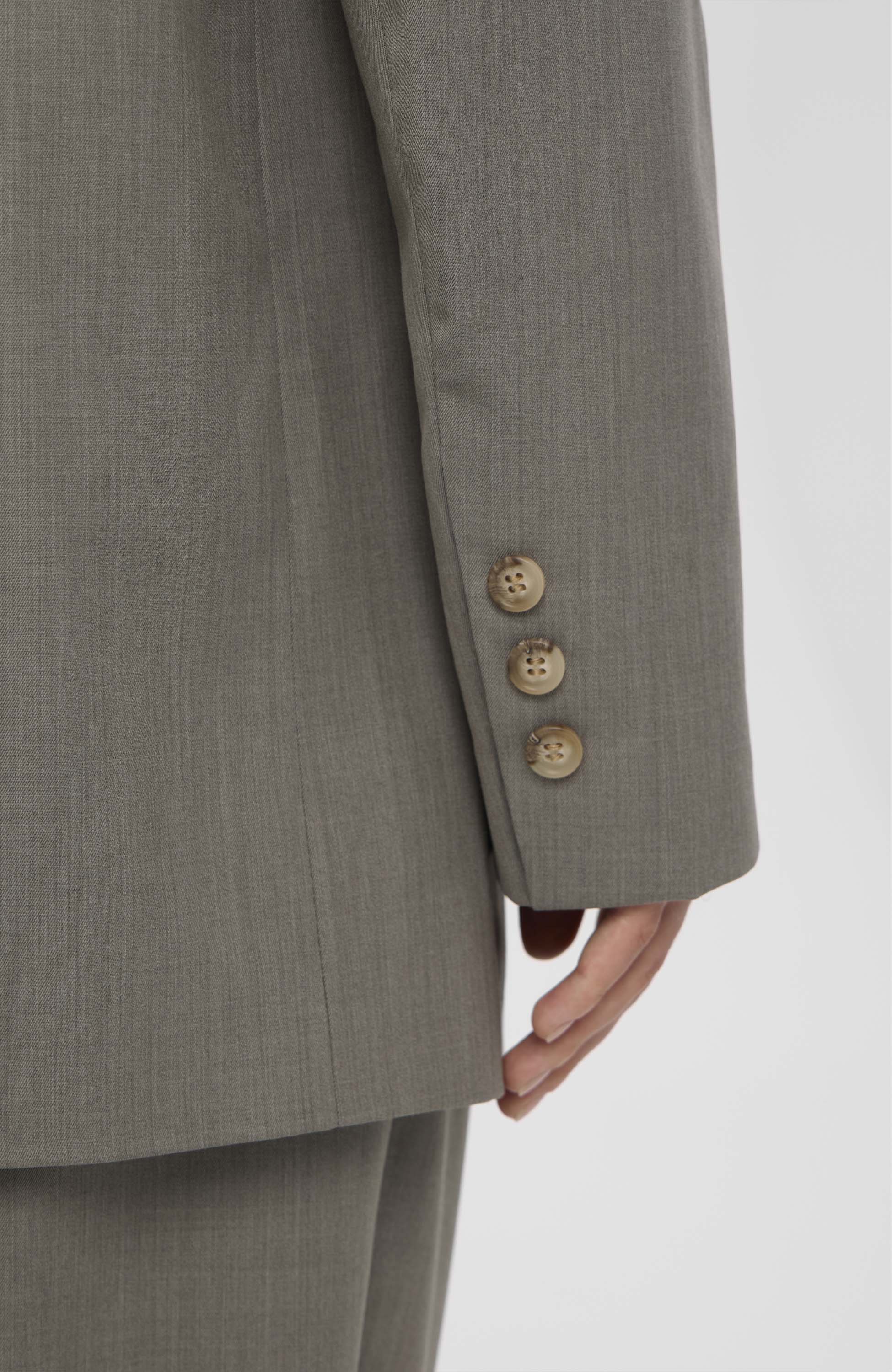 Beige brown Beige Marynarka garniturowa oversize image 6