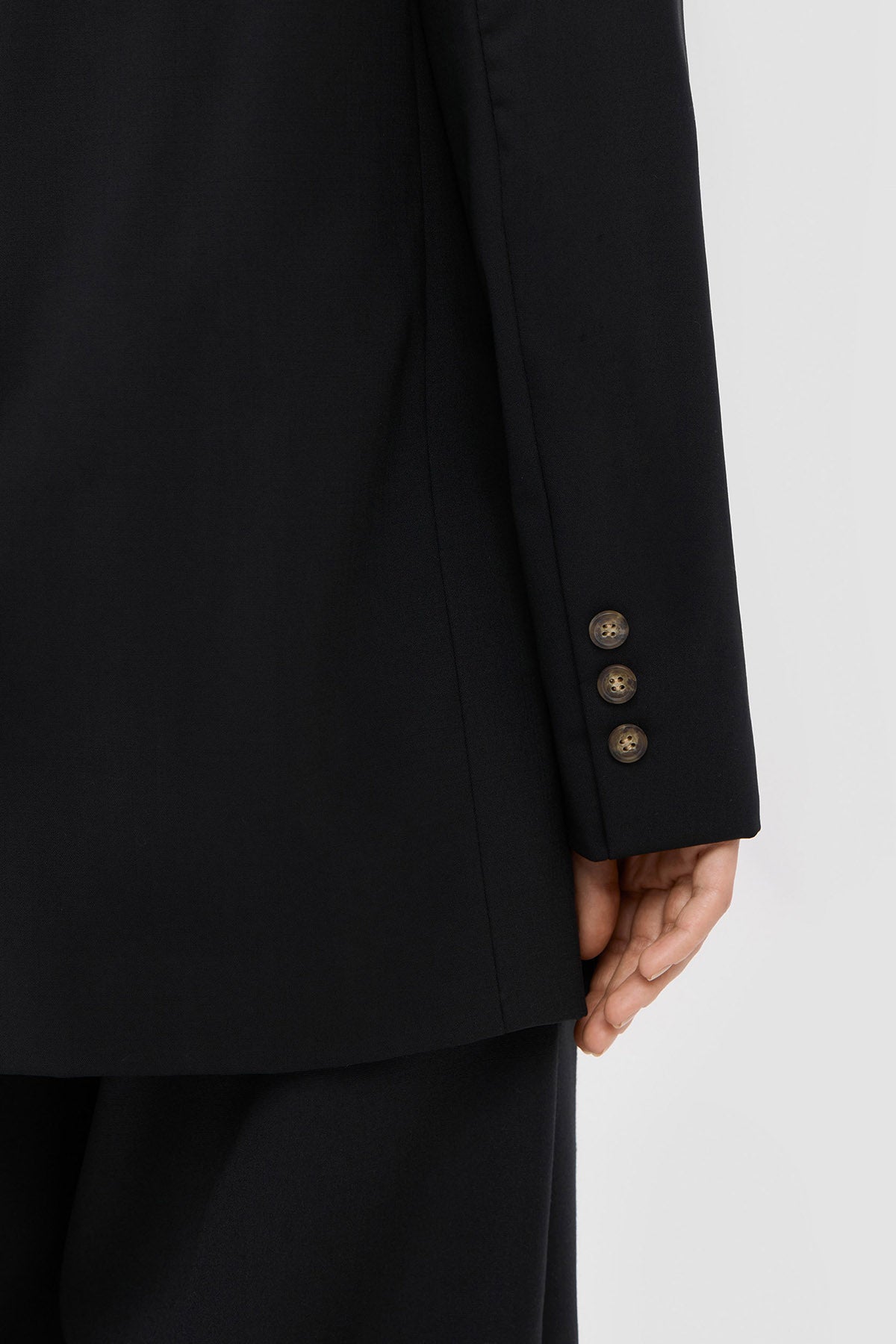 Beige brown Black Oversized suit blazer image 6