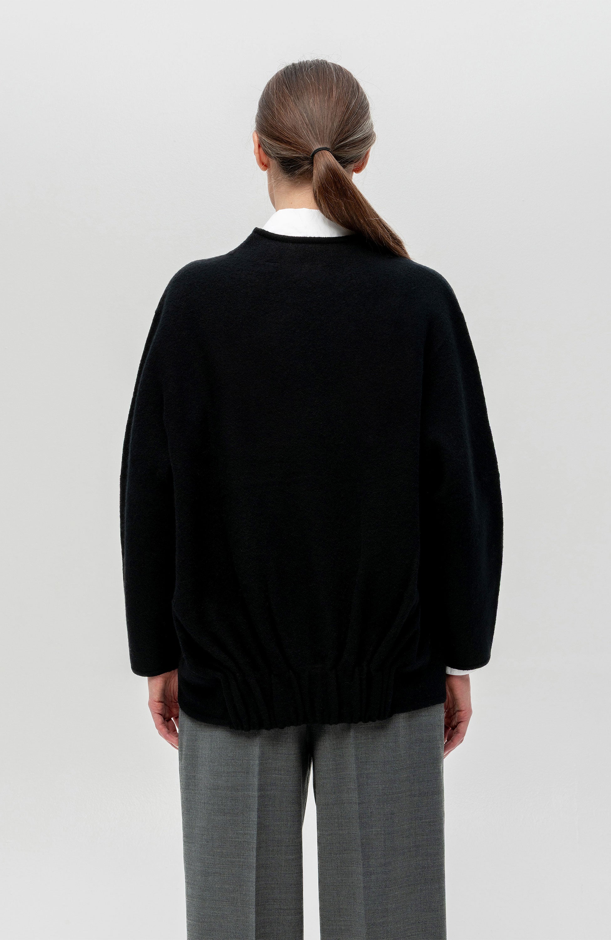 House of dagmar Black Long wool cardigan image 4