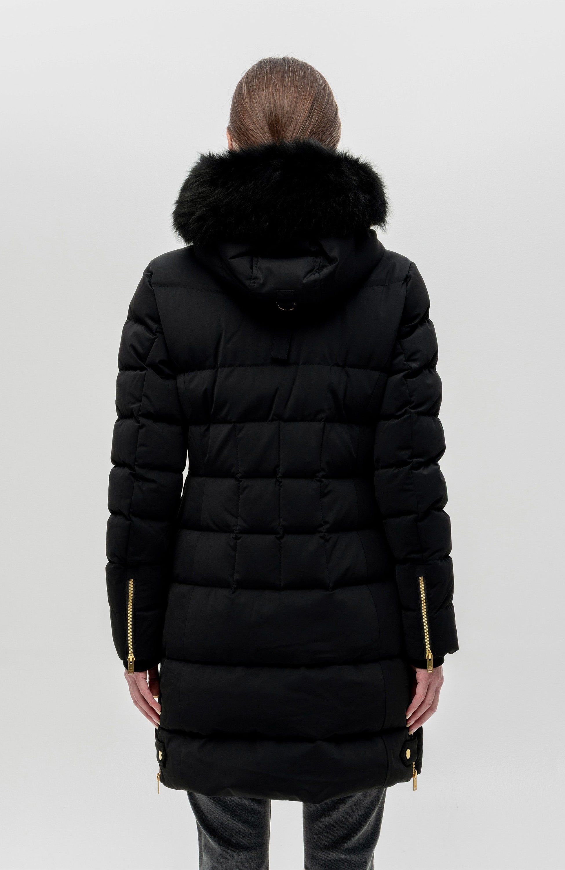 Moose knuckles Black Gold-detail down parka watershed image 4