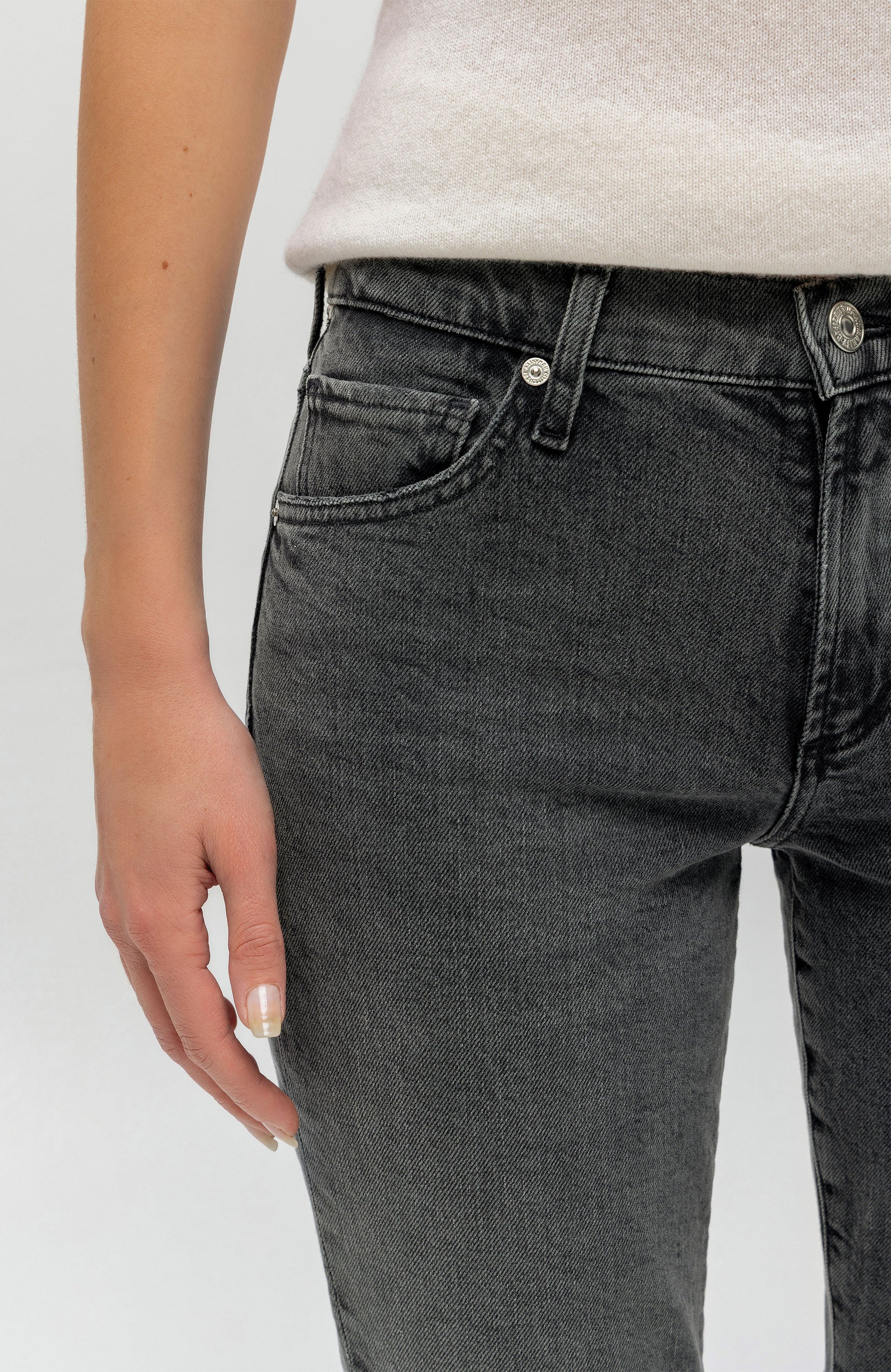 Citizens of humanity Grey Mid-rise cigarette jeans skyla image 5