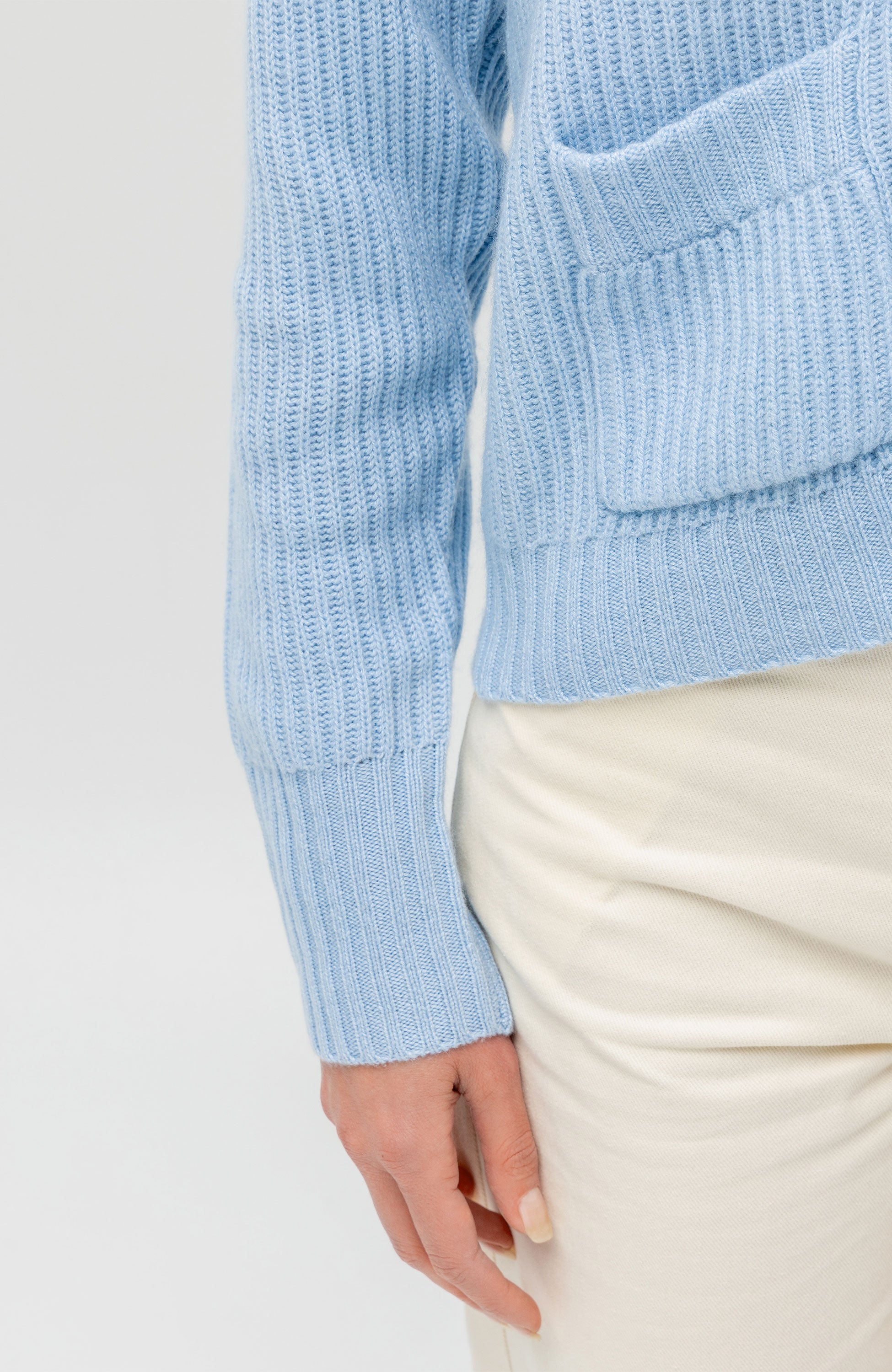 Ftc cashmere Blue Kardigan z kaszmiru image 6