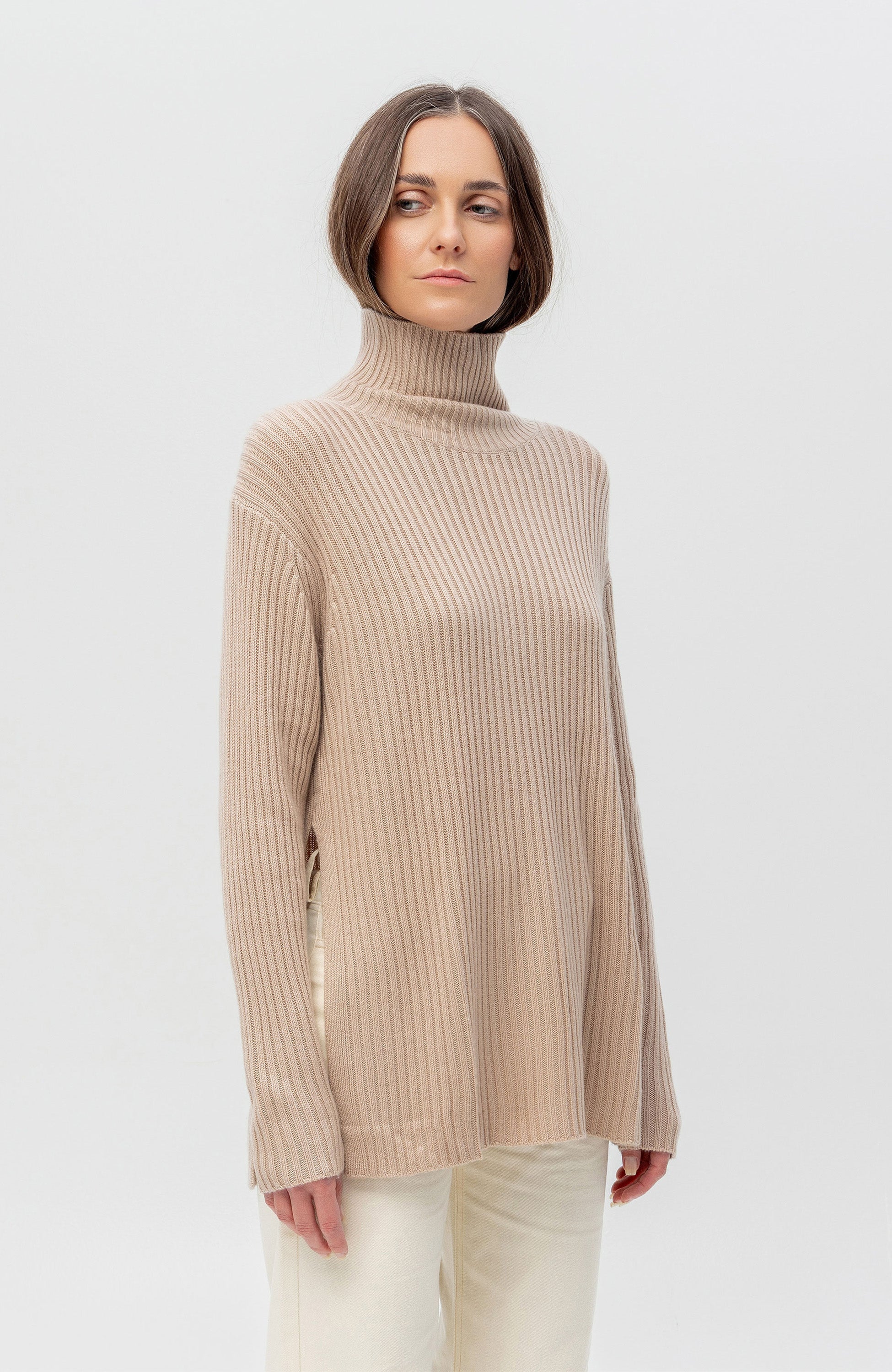 Ftc cashmere Beige Kašmiiri segust pullover image 3