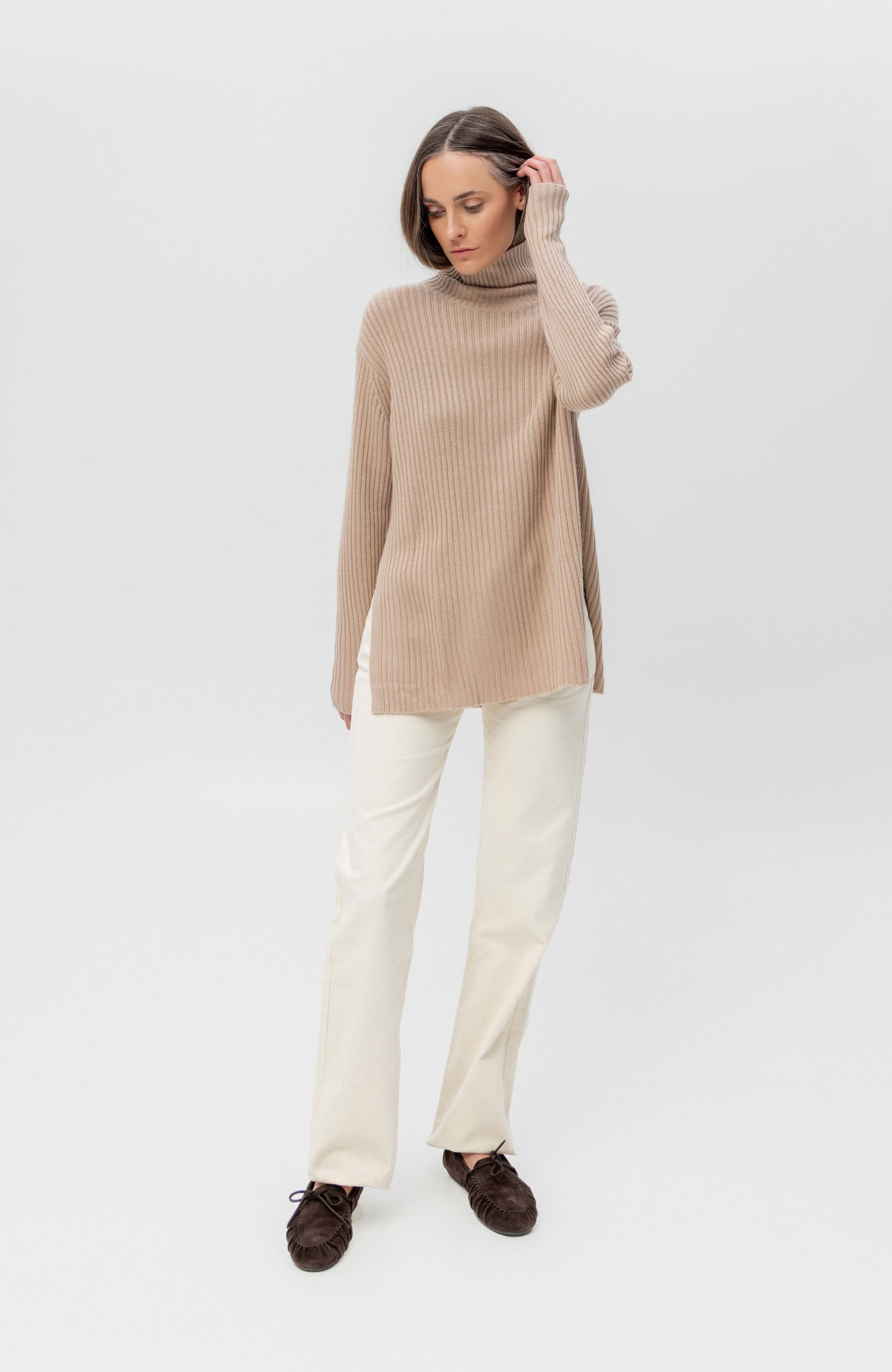 Ftc cashmere Beige Kašmiiri segust pullover image 8