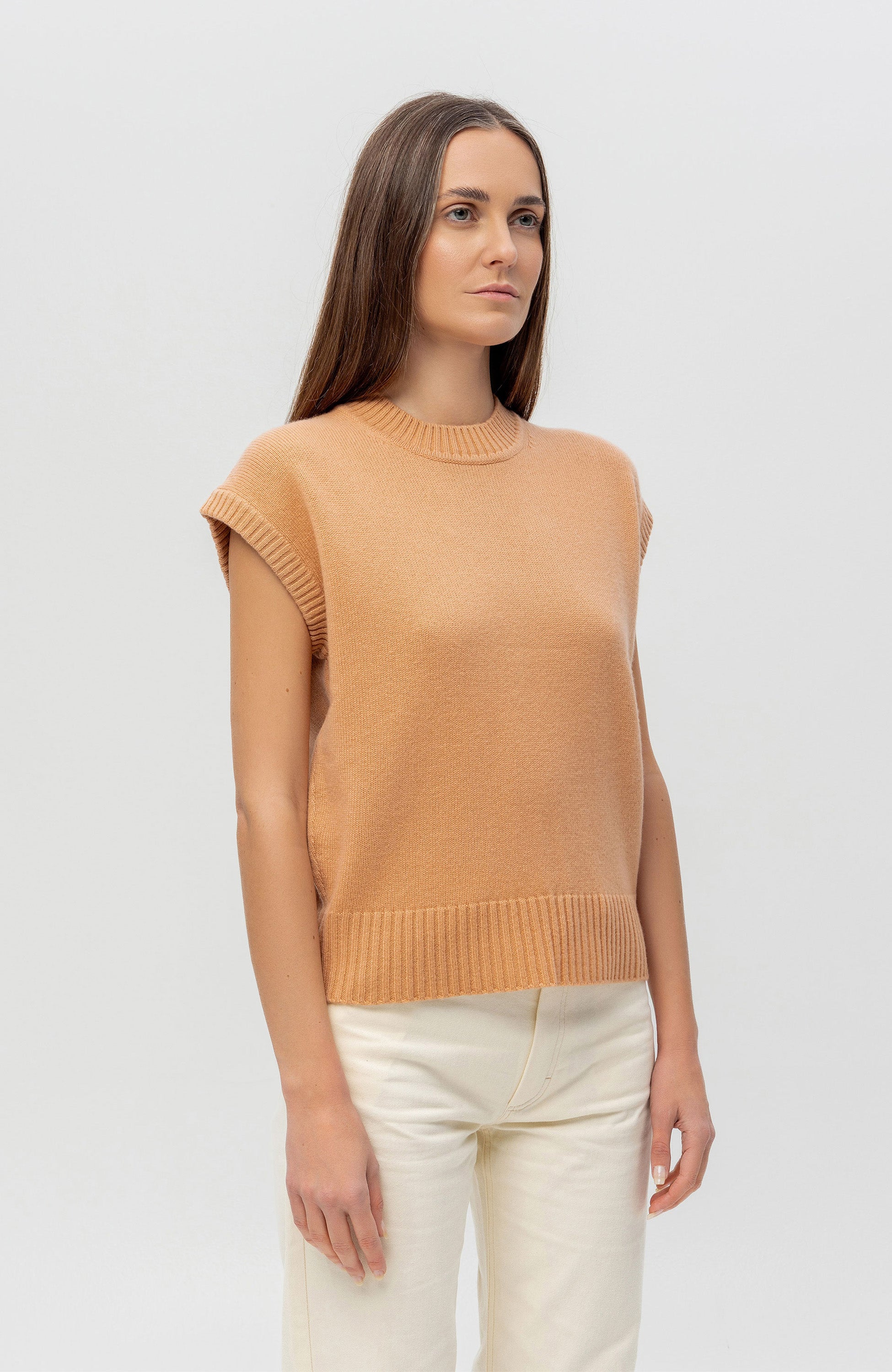 Ftc cashmere Pink Roundneck cashmere vest image 3